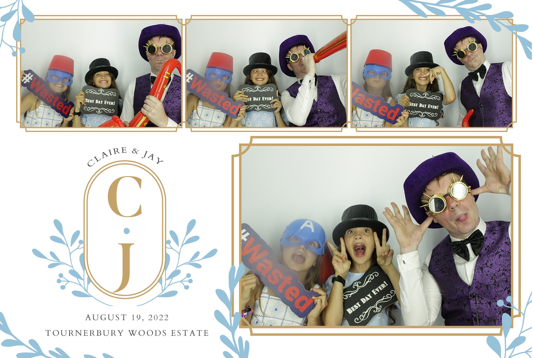 Claire & Jay's Wedding  | View more photos from the event at gallery.myphotoboothexperience.co.uk/u/MyPhotoBoothExperienceLtd/Claire-Jays-Wedding