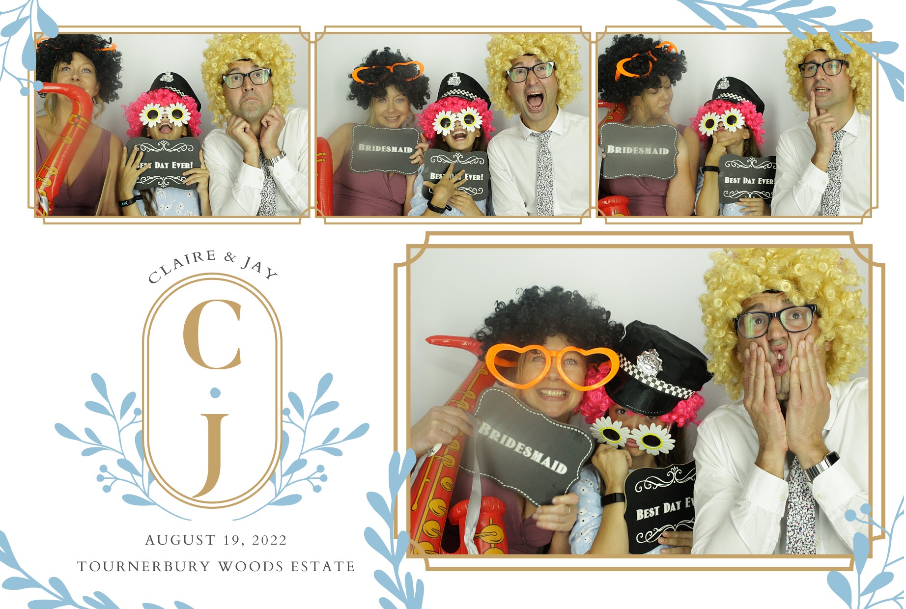 Claire & Jay's Wedding  | View more photos from the event at gallery.myphotoboothexperience.co.uk/u/MyPhotoBoothExperienceLtd/Claire-Jays-Wedding