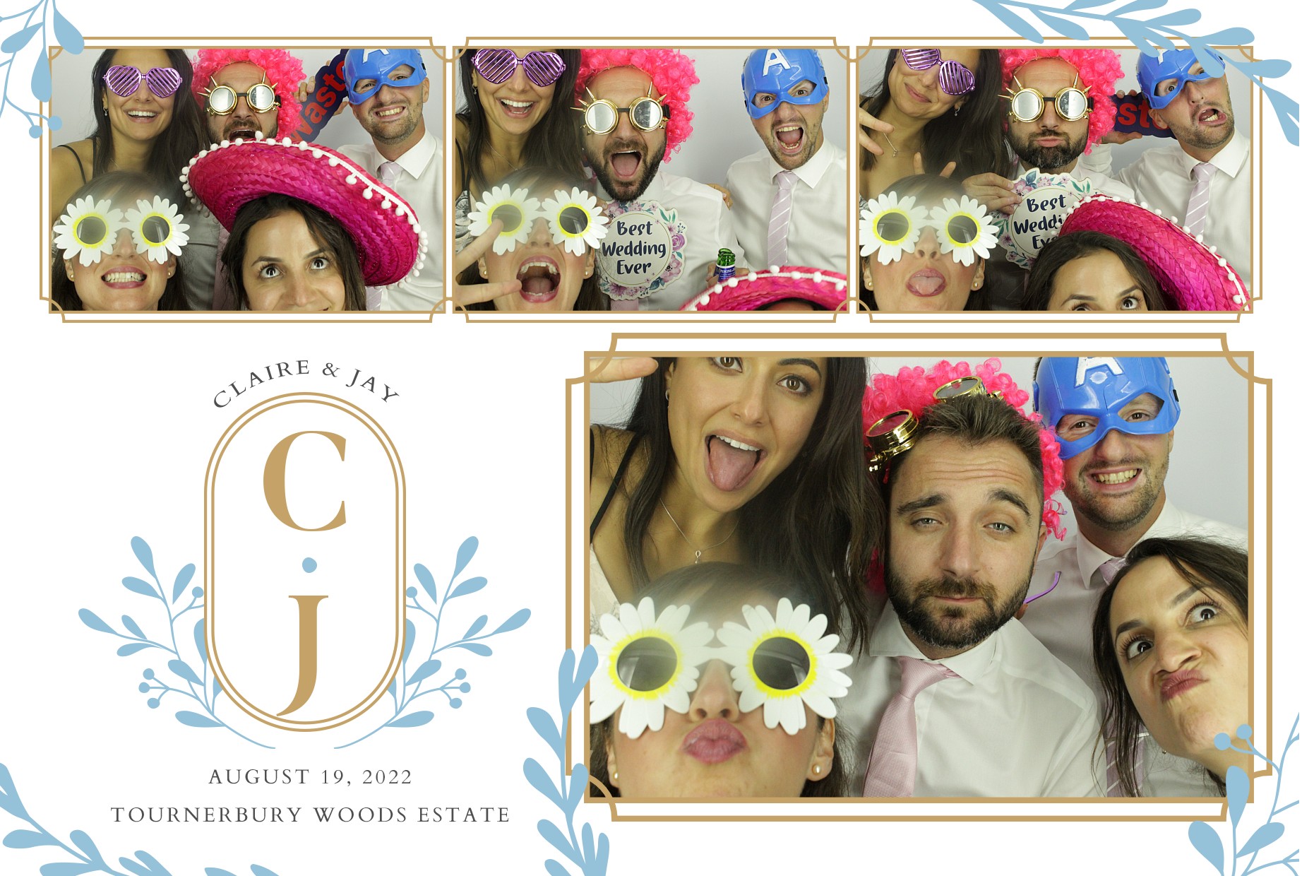 Claire & Jay's Wedding  | View more photos from the event at gallery.myphotoboothexperience.co.uk/u/MyPhotoBoothExperienceLtd/Claire-Jays-Wedding