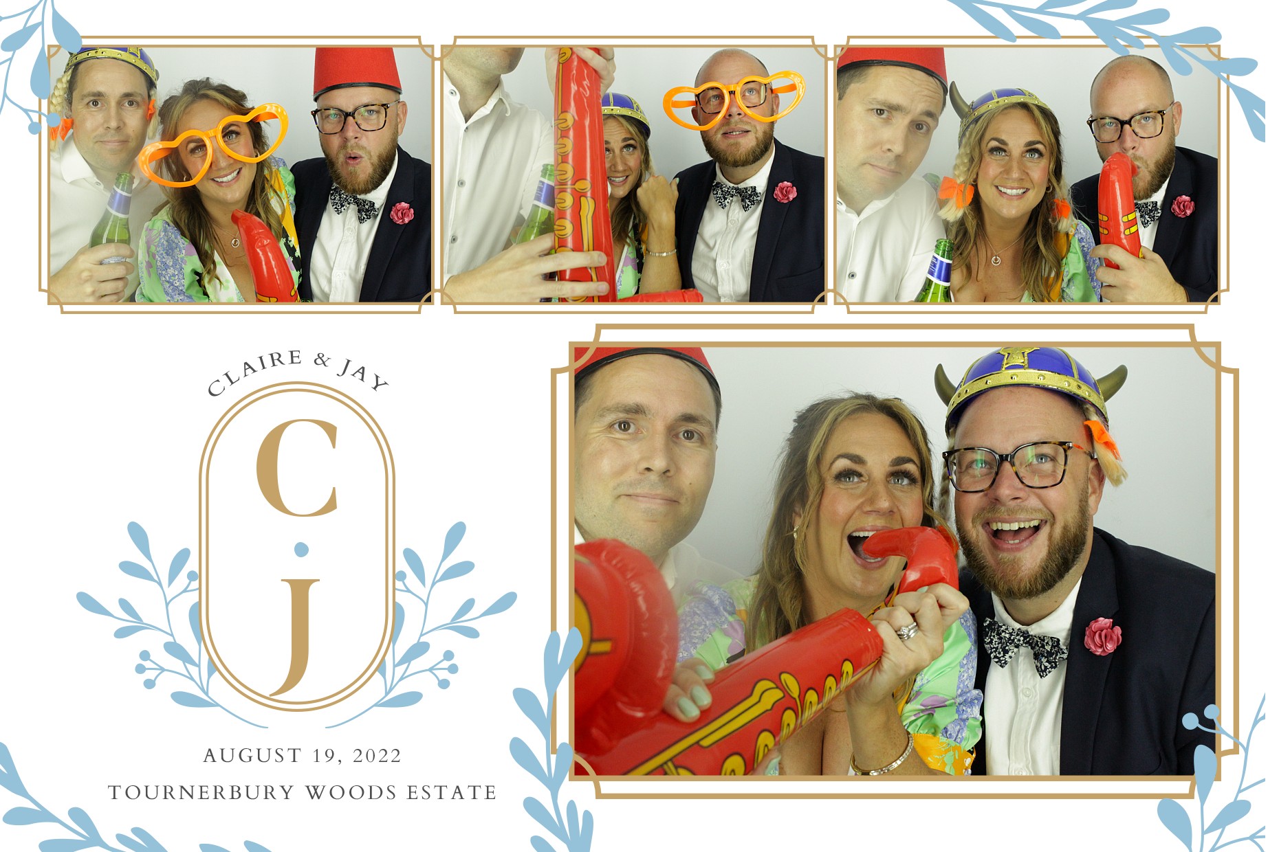 Claire & Jay's Wedding  | View more photos from the event at gallery.myphotoboothexperience.co.uk/u/MyPhotoBoothExperienceLtd/Claire-Jays-Wedding