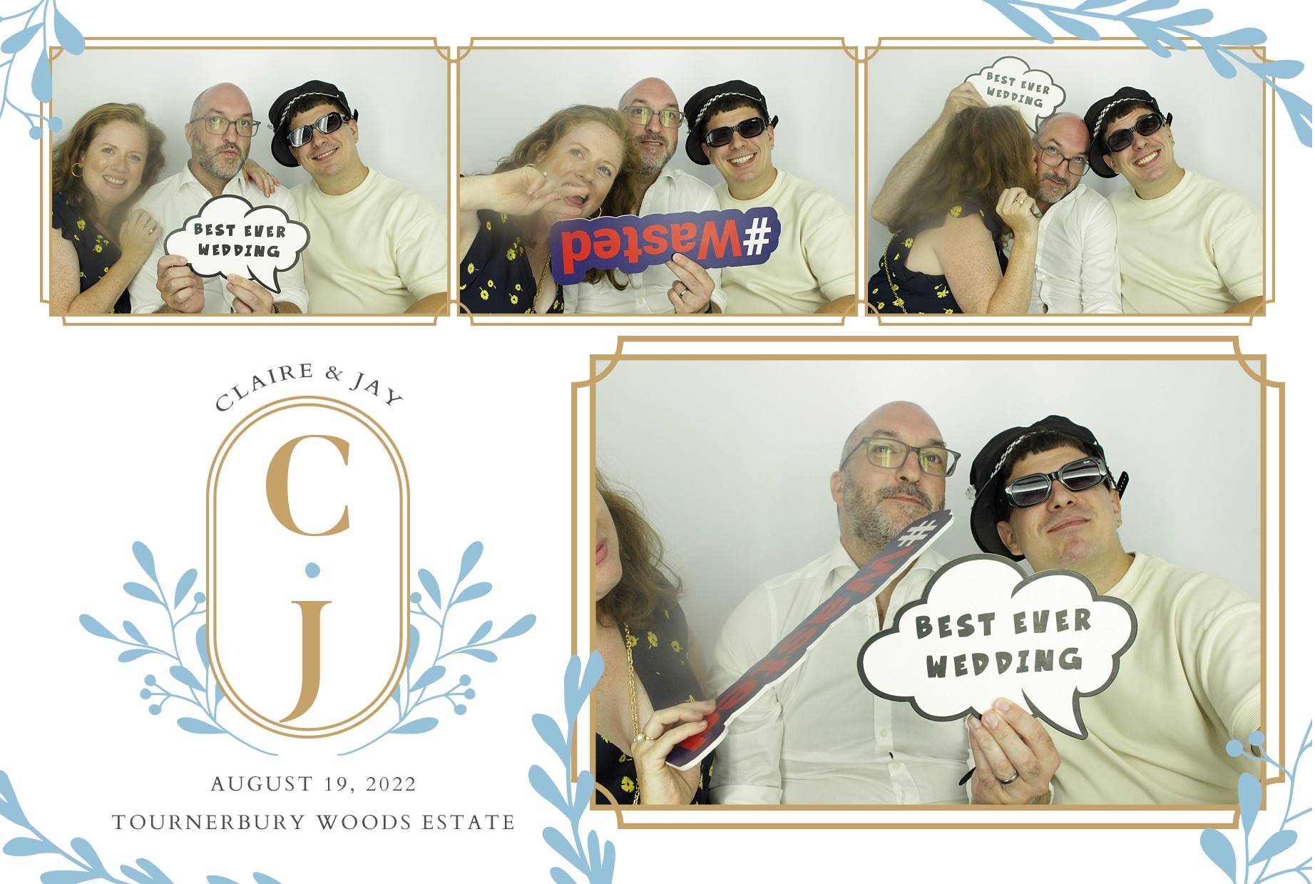 Claire & Jay's Wedding  | View more photos from the event at gallery.myphotoboothexperience.co.uk/u/MyPhotoBoothExperienceLtd/Claire-Jays-Wedding