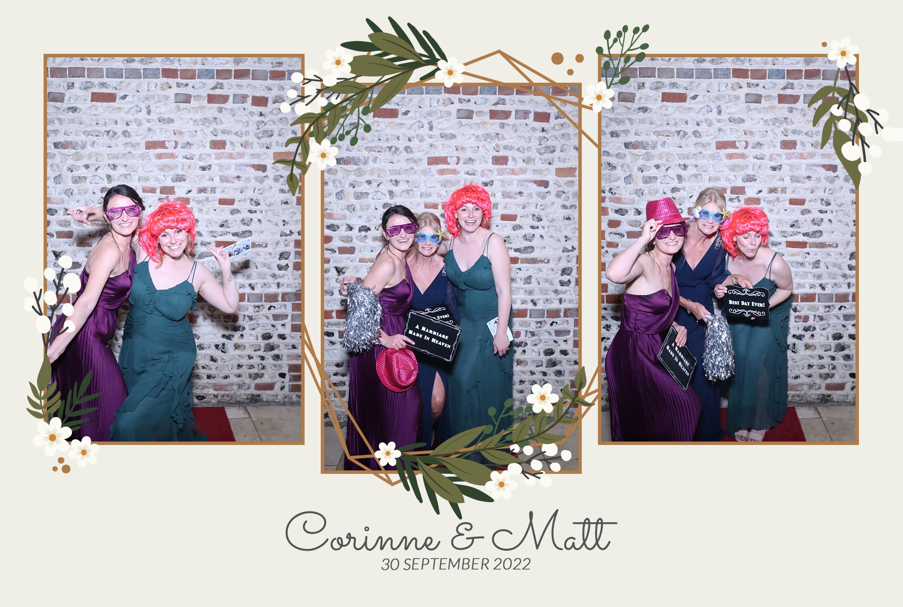Corinne & Matt's Wedding | View more photos from the event at gallery.myphotoboothexperience.co.uk/u/MyPhotoBoothExperienceLtd/Corinne-Matts-Wedding