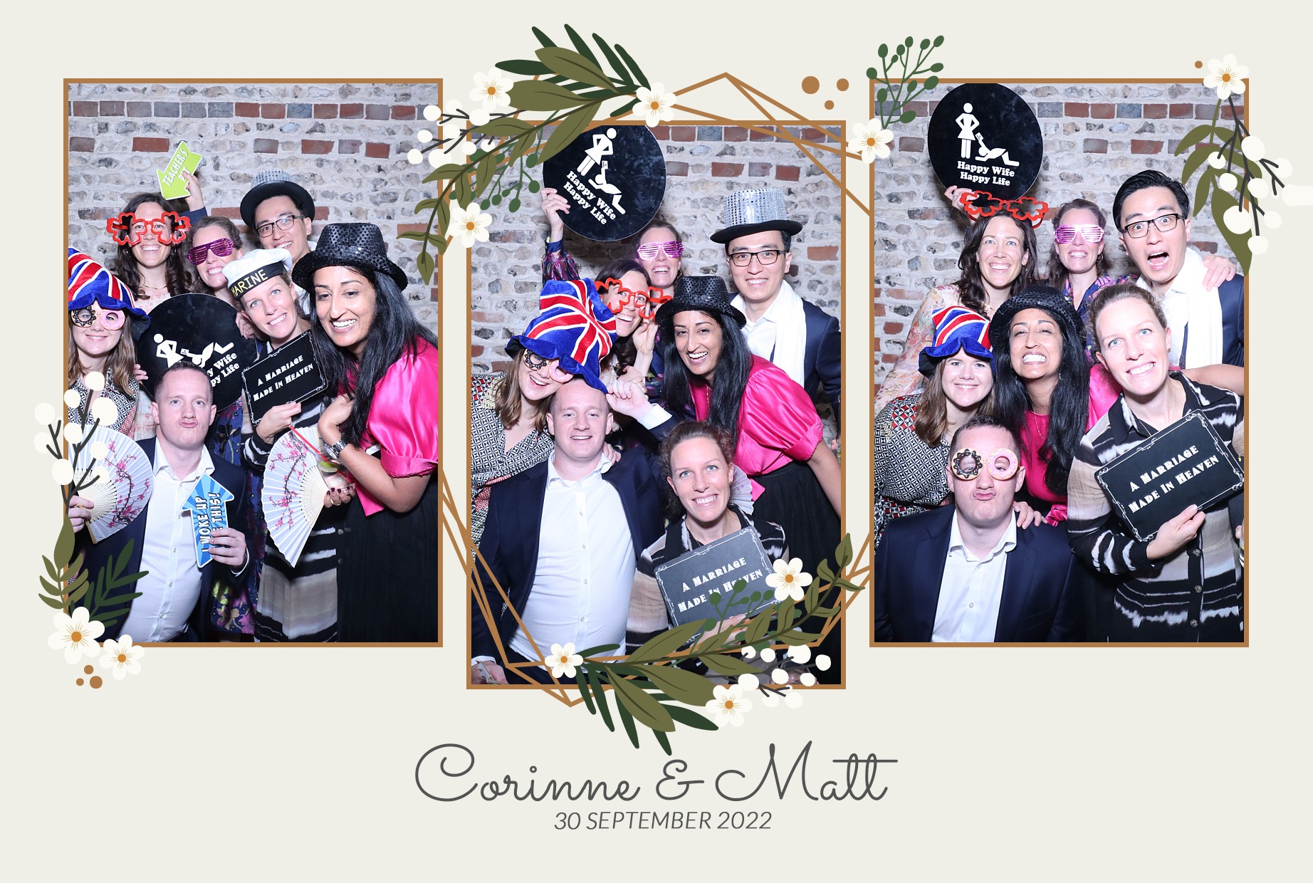 Corinne & Matt's Wedding | View more photos from the event at gallery.myphotoboothexperience.co.uk/u/MyPhotoBoothExperienceLtd/Corinne-Matts-Wedding