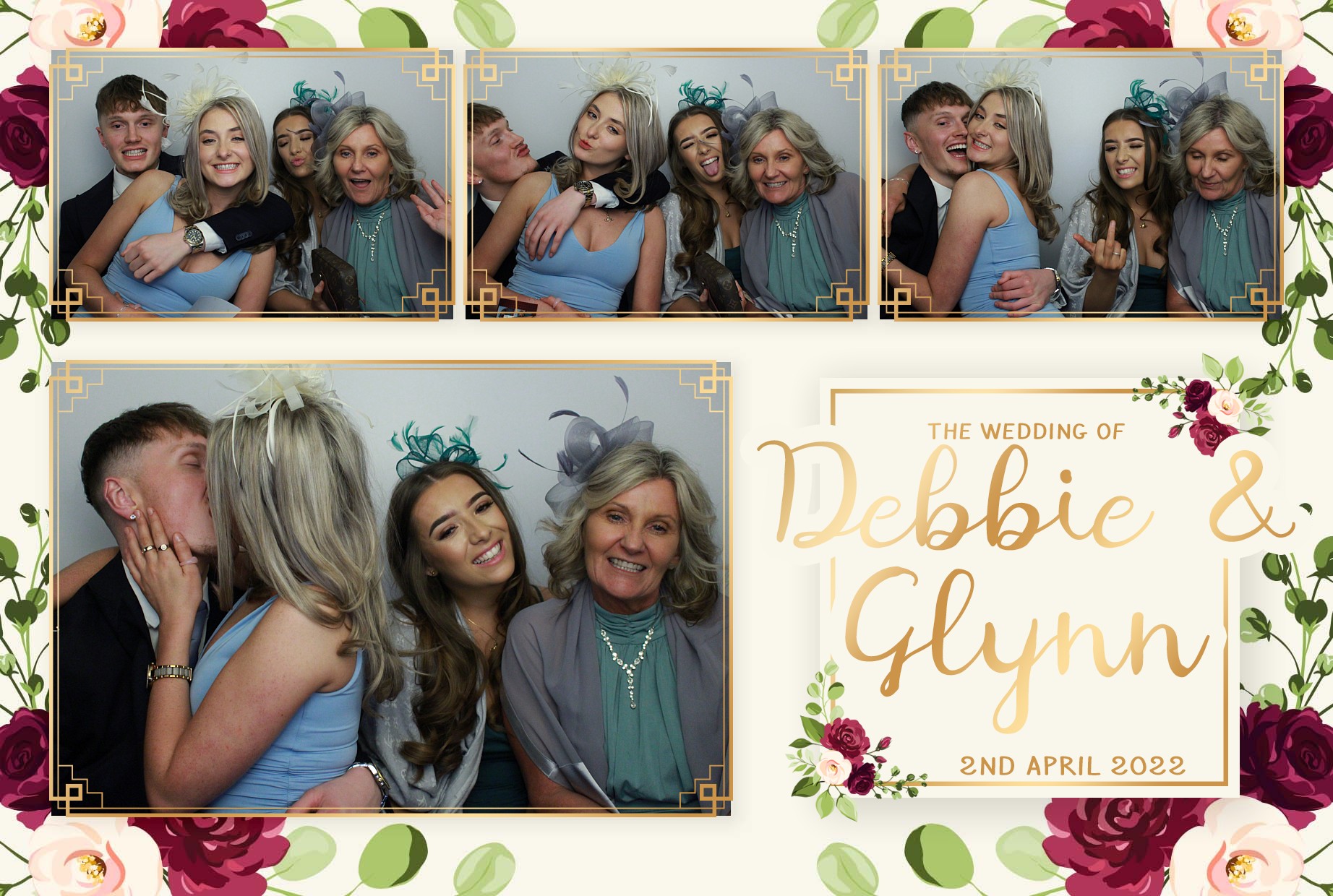 Debbie & Glynn's Wedding  | View more photos from the event at gallery.myphotoboothexperience.co.uk/u/MyPhotoBoothExperienceLtd/Debbie-Glynns-Wedding
