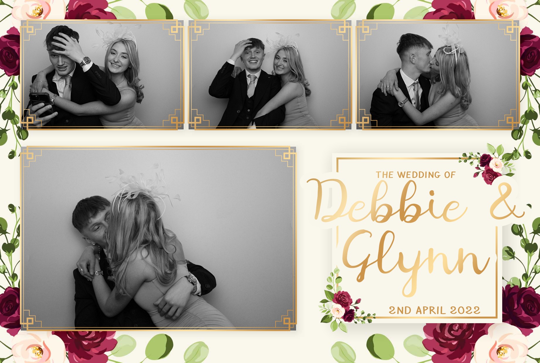 Debbie & Glynn's Wedding  | View more photos from the event at gallery.myphotoboothexperience.co.uk/u/MyPhotoBoothExperienceLtd/Debbie-Glynns-Wedding