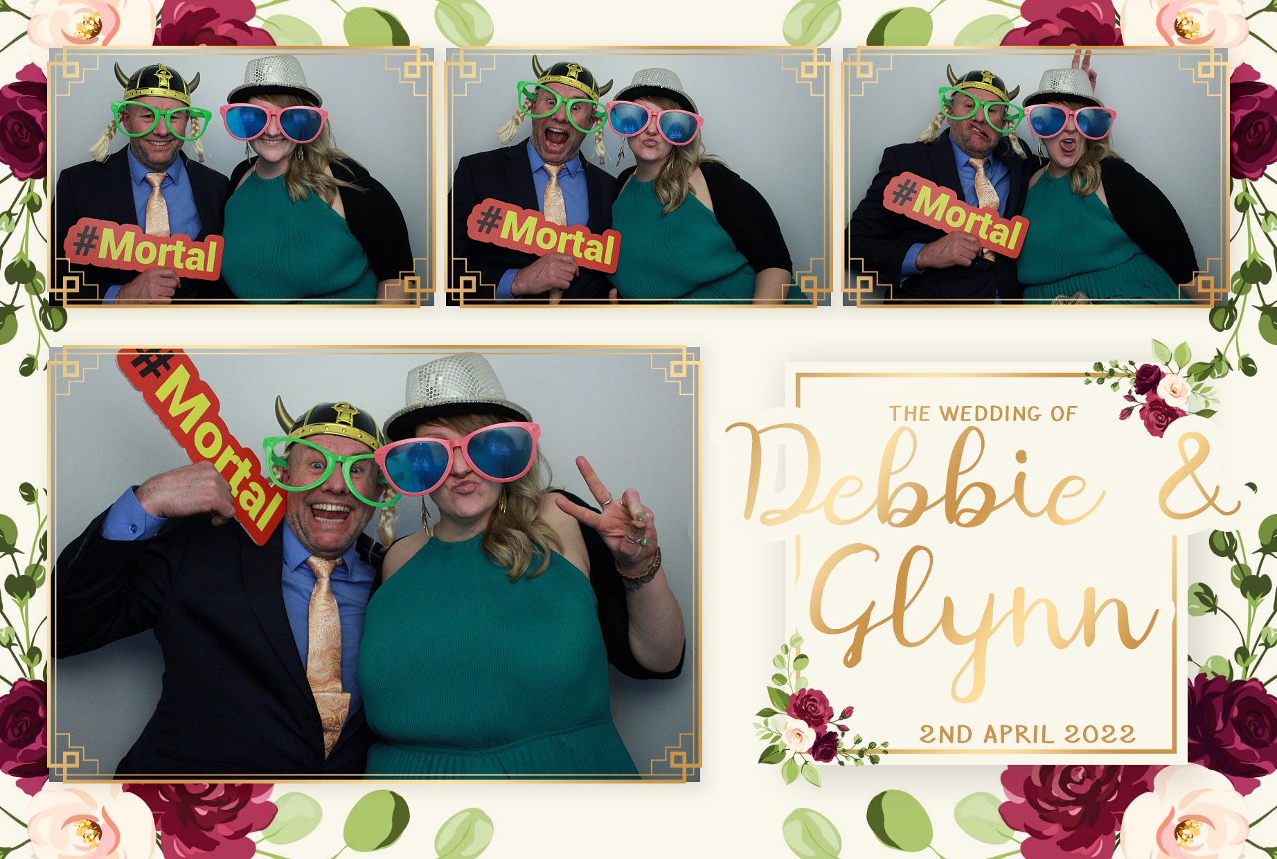 Debbie & Glynn's Wedding  | View more photos from the event at gallery.myphotoboothexperience.co.uk/u/MyPhotoBoothExperienceLtd/Debbie-Glynns-Wedding