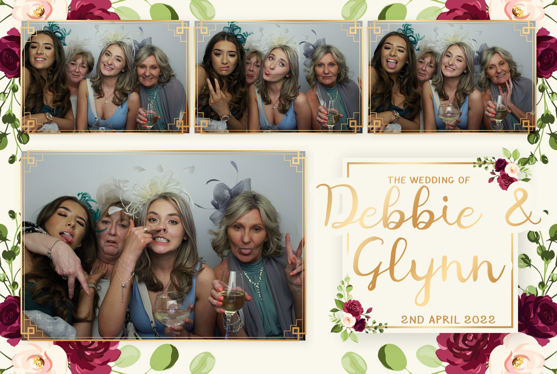 Debbie & Glynn's Wedding  | View more photos from the event at gallery.myphotoboothexperience.co.uk/u/MyPhotoBoothExperienceLtd/Debbie-Glynns-Wedding