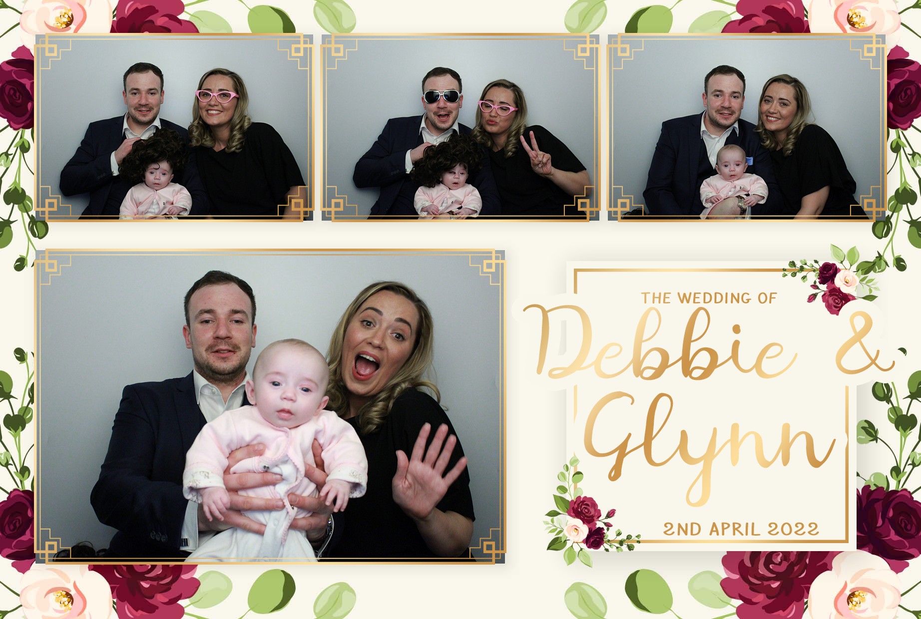 Debbie & Glynn's Wedding  | View more photos from the event at gallery.myphotoboothexperience.co.uk/u/MyPhotoBoothExperienceLtd/Debbie-Glynns-Wedding