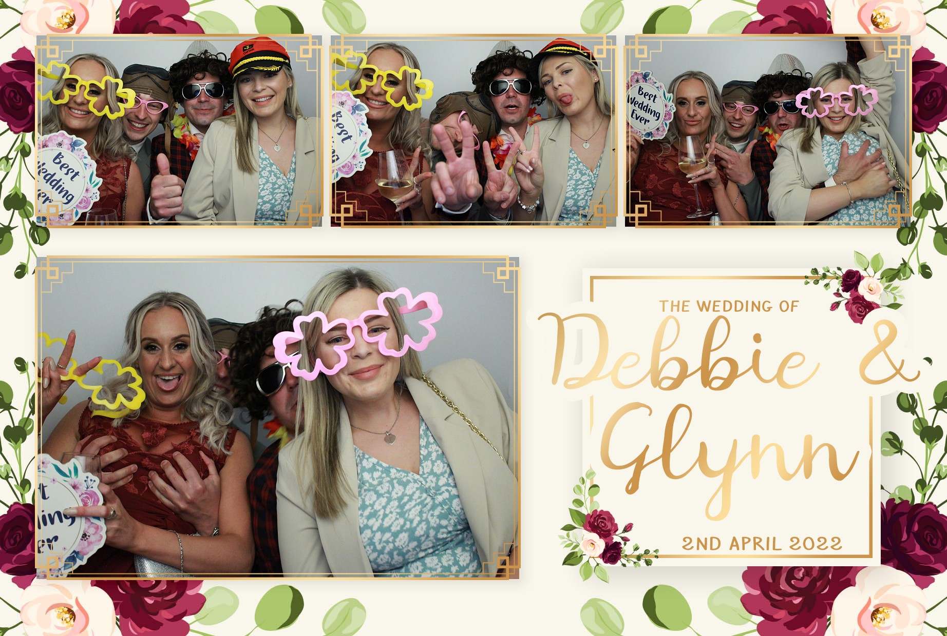 Debbie & Glynn's Wedding  | View more photos from the event at gallery.myphotoboothexperience.co.uk/u/MyPhotoBoothExperienceLtd/Debbie-Glynns-Wedding