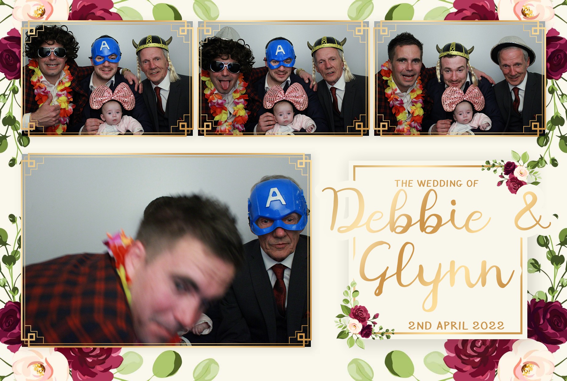 Debbie & Glynn's Wedding  | View more photos from the event at gallery.myphotoboothexperience.co.uk/u/MyPhotoBoothExperienceLtd/Debbie-Glynns-Wedding