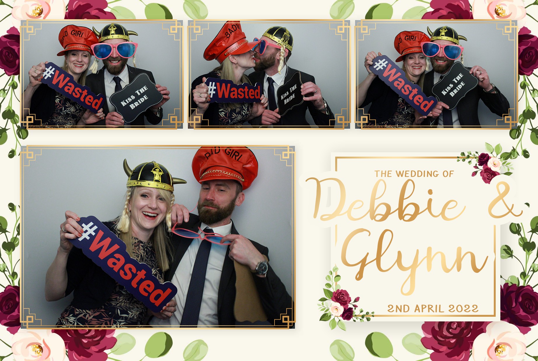 Debbie & Glynn's Wedding  | View more photos from the event at gallery.myphotoboothexperience.co.uk/u/MyPhotoBoothExperienceLtd/Debbie-Glynns-Wedding