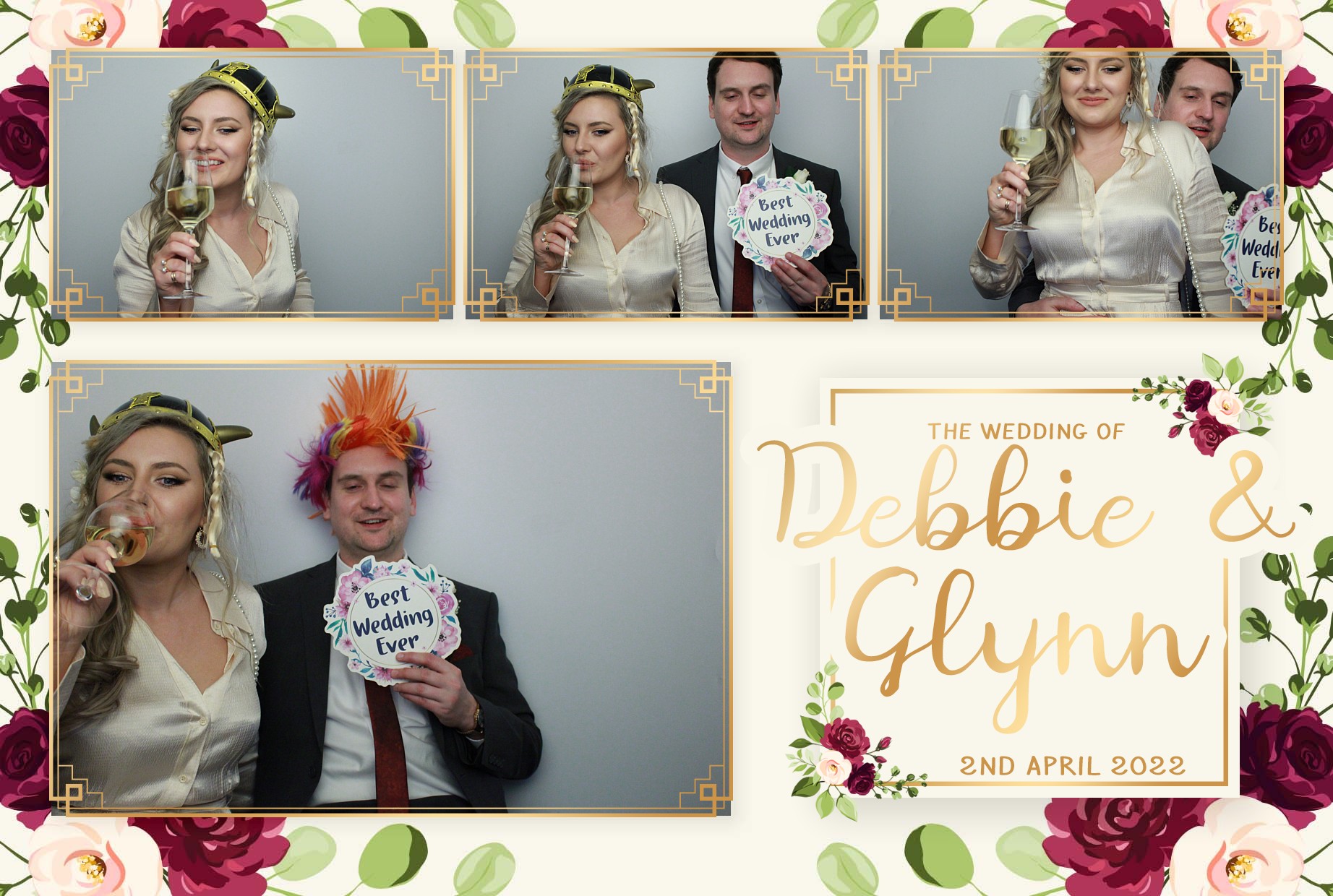 Debbie & Glynn's Wedding  | View more photos from the event at gallery.myphotoboothexperience.co.uk/u/MyPhotoBoothExperienceLtd/Debbie-Glynns-Wedding