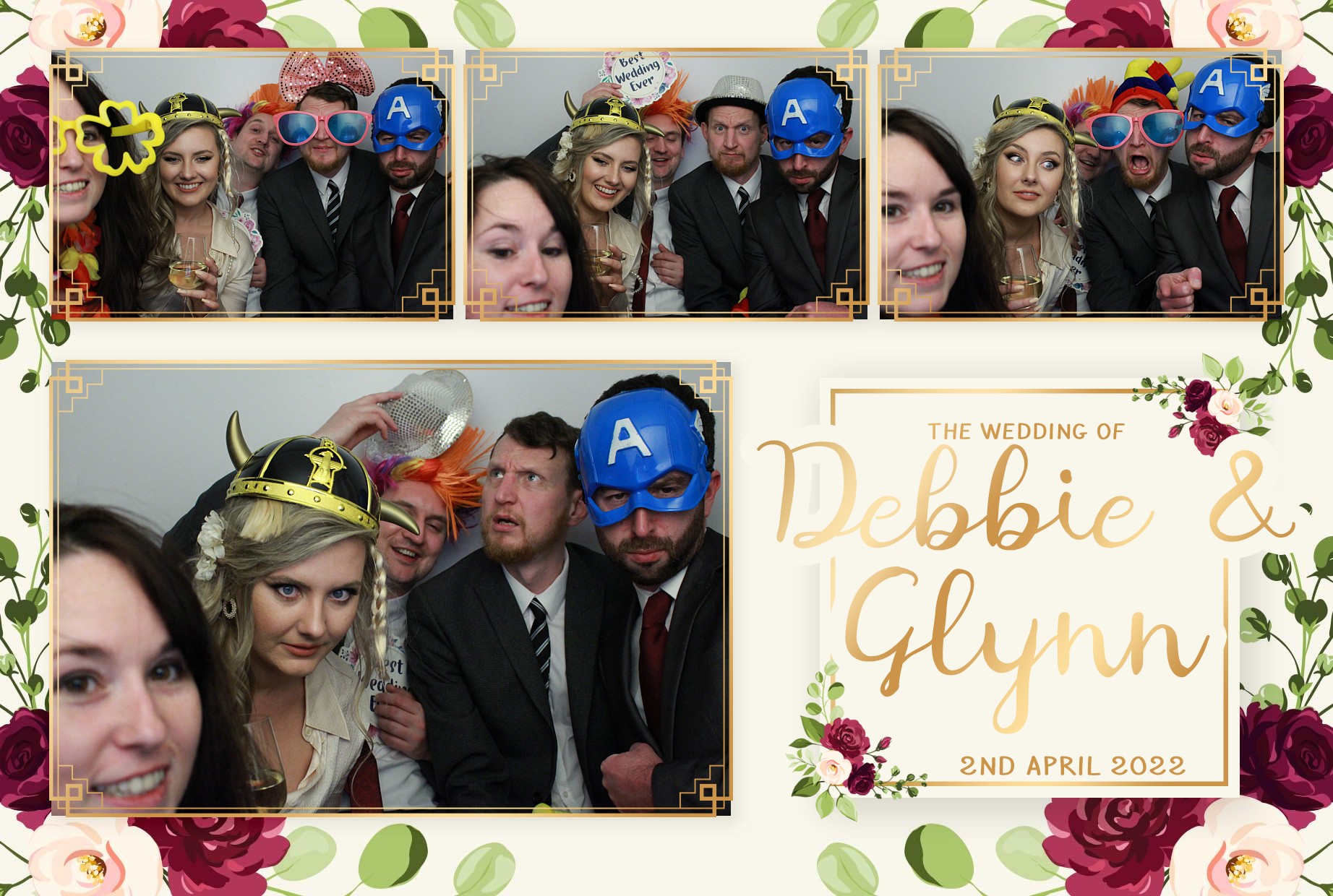 Debbie & Glynn's Wedding  | View more photos from the event at gallery.myphotoboothexperience.co.uk/u/MyPhotoBoothExperienceLtd/Debbie-Glynns-Wedding