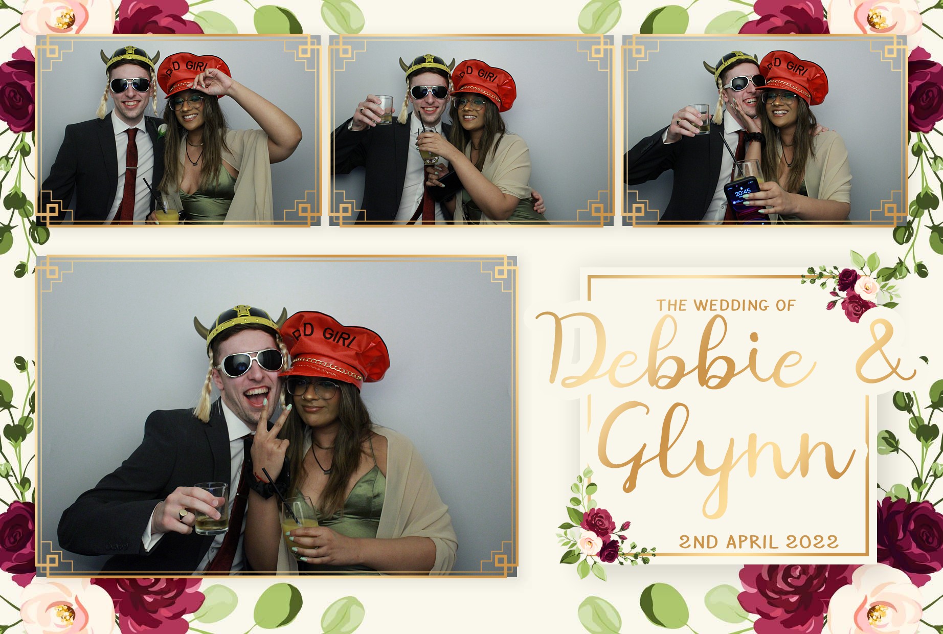Debbie & Glynn's Wedding  | View more photos from the event at gallery.myphotoboothexperience.co.uk/u/MyPhotoBoothExperienceLtd/Debbie-Glynns-Wedding