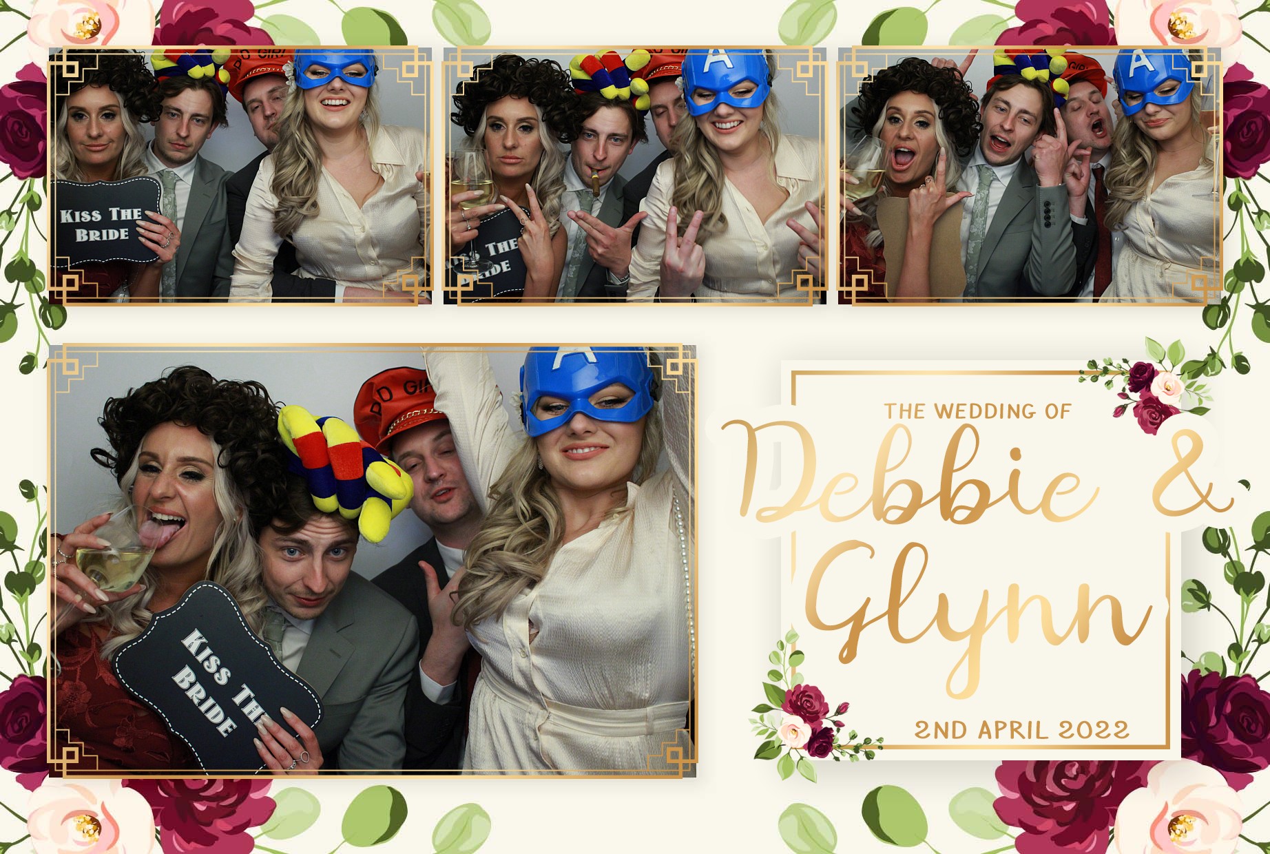 Debbie & Glynn's Wedding  | View more photos from the event at gallery.myphotoboothexperience.co.uk/u/MyPhotoBoothExperienceLtd/Debbie-Glynns-Wedding