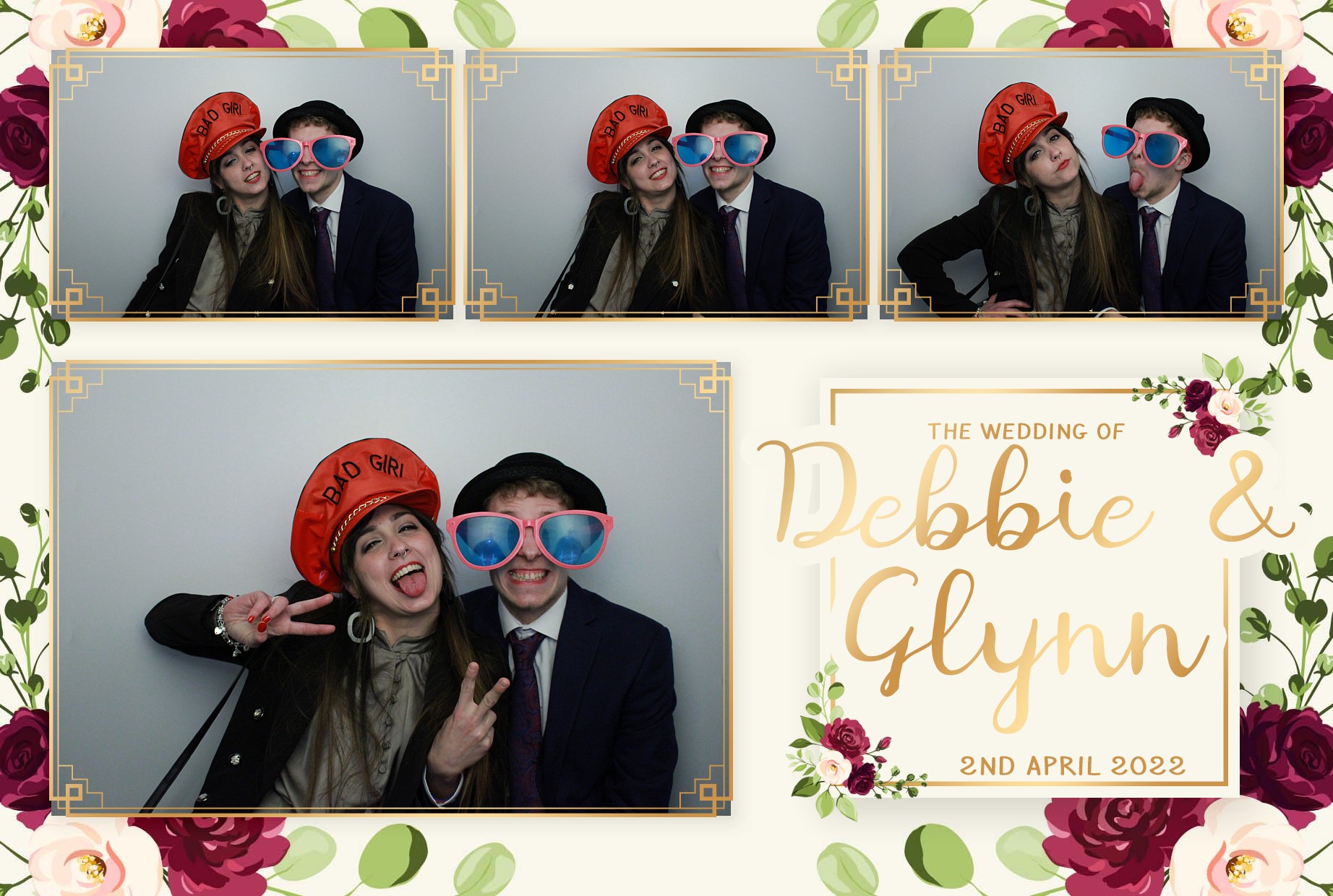 Debbie & Glynn's Wedding  | View more photos from the event at gallery.myphotoboothexperience.co.uk/u/MyPhotoBoothExperienceLtd/Debbie-Glynns-Wedding