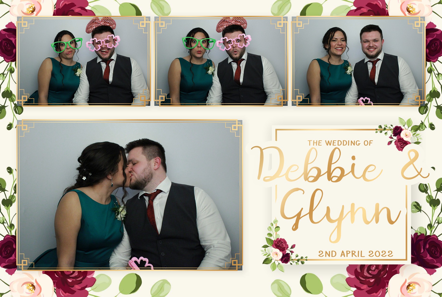 Debbie & Glynn's Wedding  | View more photos from the event at gallery.myphotoboothexperience.co.uk/u/MyPhotoBoothExperienceLtd/Debbie-Glynns-Wedding