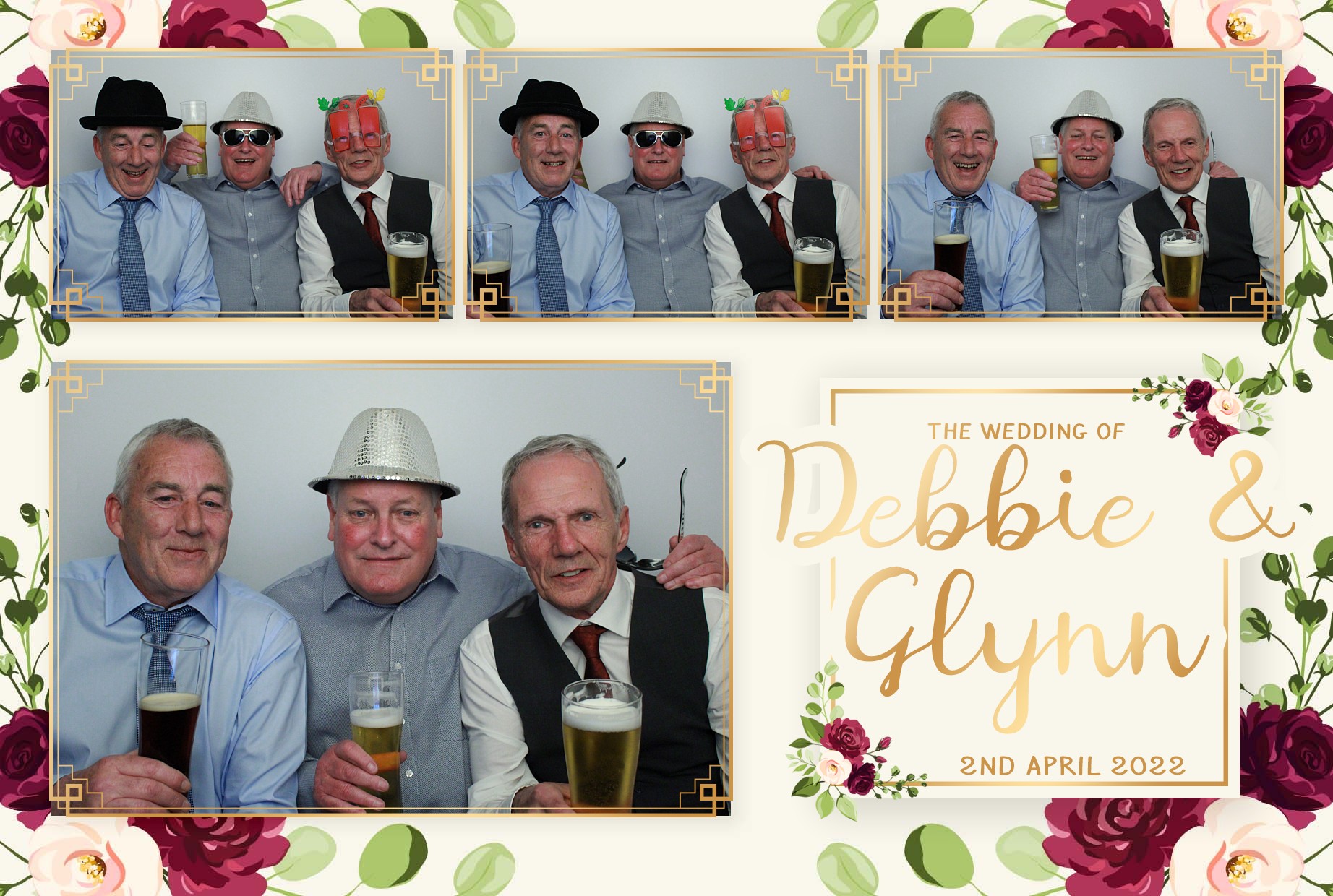 Debbie & Glynn's Wedding  | View more photos from the event at gallery.myphotoboothexperience.co.uk/u/MyPhotoBoothExperienceLtd/Debbie-Glynns-Wedding