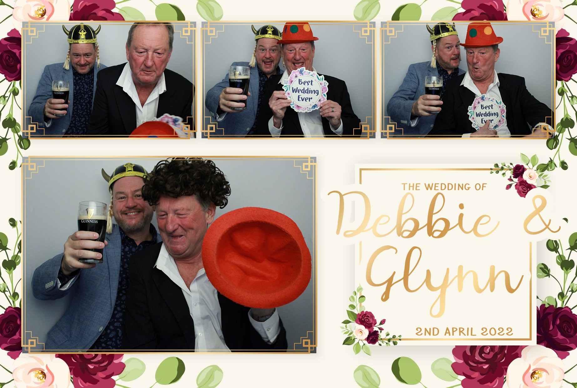 Debbie & Glynn's Wedding  | View more photos from the event at gallery.myphotoboothexperience.co.uk/u/MyPhotoBoothExperienceLtd/Debbie-Glynns-Wedding
