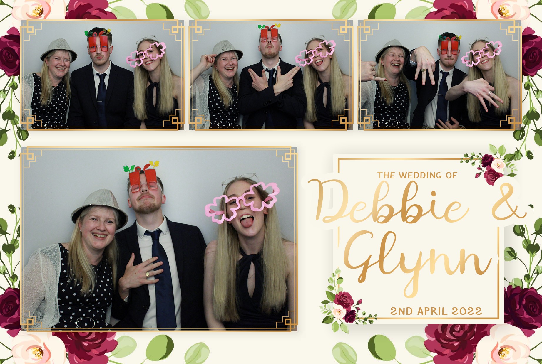 Debbie & Glynn's Wedding  | View more photos from the event at gallery.myphotoboothexperience.co.uk/u/MyPhotoBoothExperienceLtd/Debbie-Glynns-Wedding