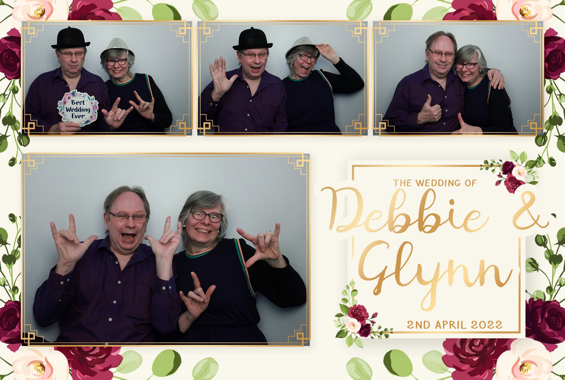 Debbie & Glynn's Wedding  | View more photos from the event at gallery.myphotoboothexperience.co.uk/u/MyPhotoBoothExperienceLtd/Debbie-Glynns-Wedding