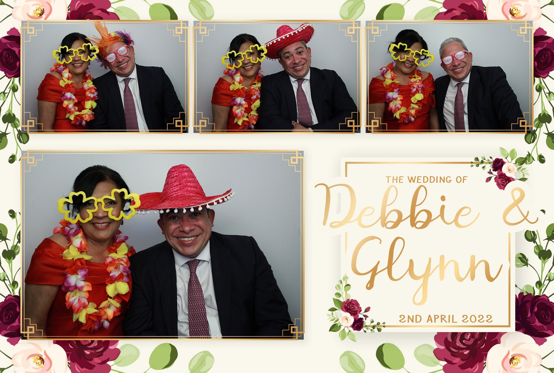 Debbie & Glynn's Wedding  | View more photos from the event at gallery.myphotoboothexperience.co.uk/u/MyPhotoBoothExperienceLtd/Debbie-Glynns-Wedding