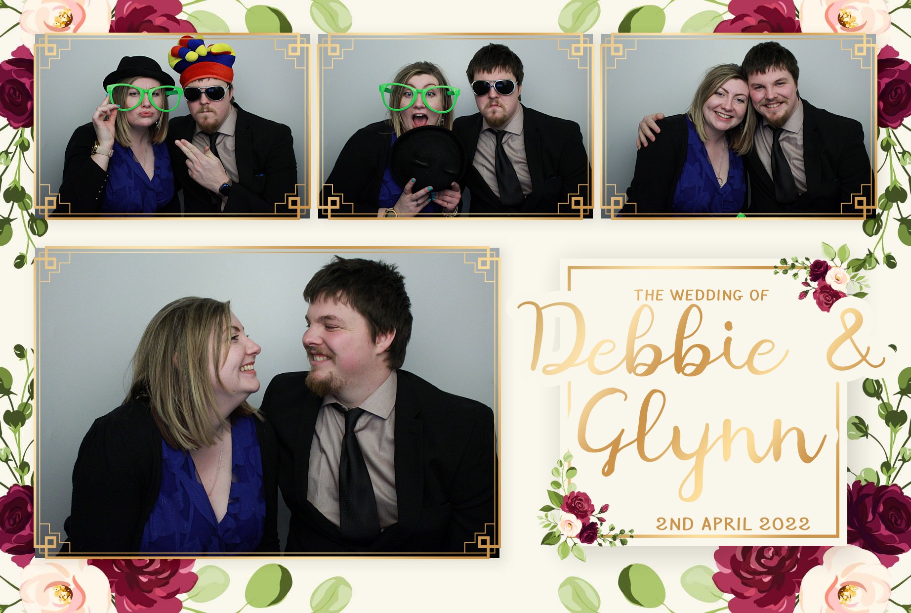 Debbie & Glynn's Wedding  | View more photos from the event at gallery.myphotoboothexperience.co.uk/u/MyPhotoBoothExperienceLtd/Debbie-Glynns-Wedding
