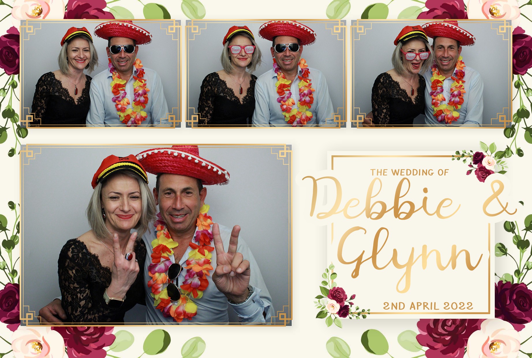 Debbie & Glynn's Wedding  | View more photos from the event at gallery.myphotoboothexperience.co.uk/u/MyPhotoBoothExperienceLtd/Debbie-Glynns-Wedding
