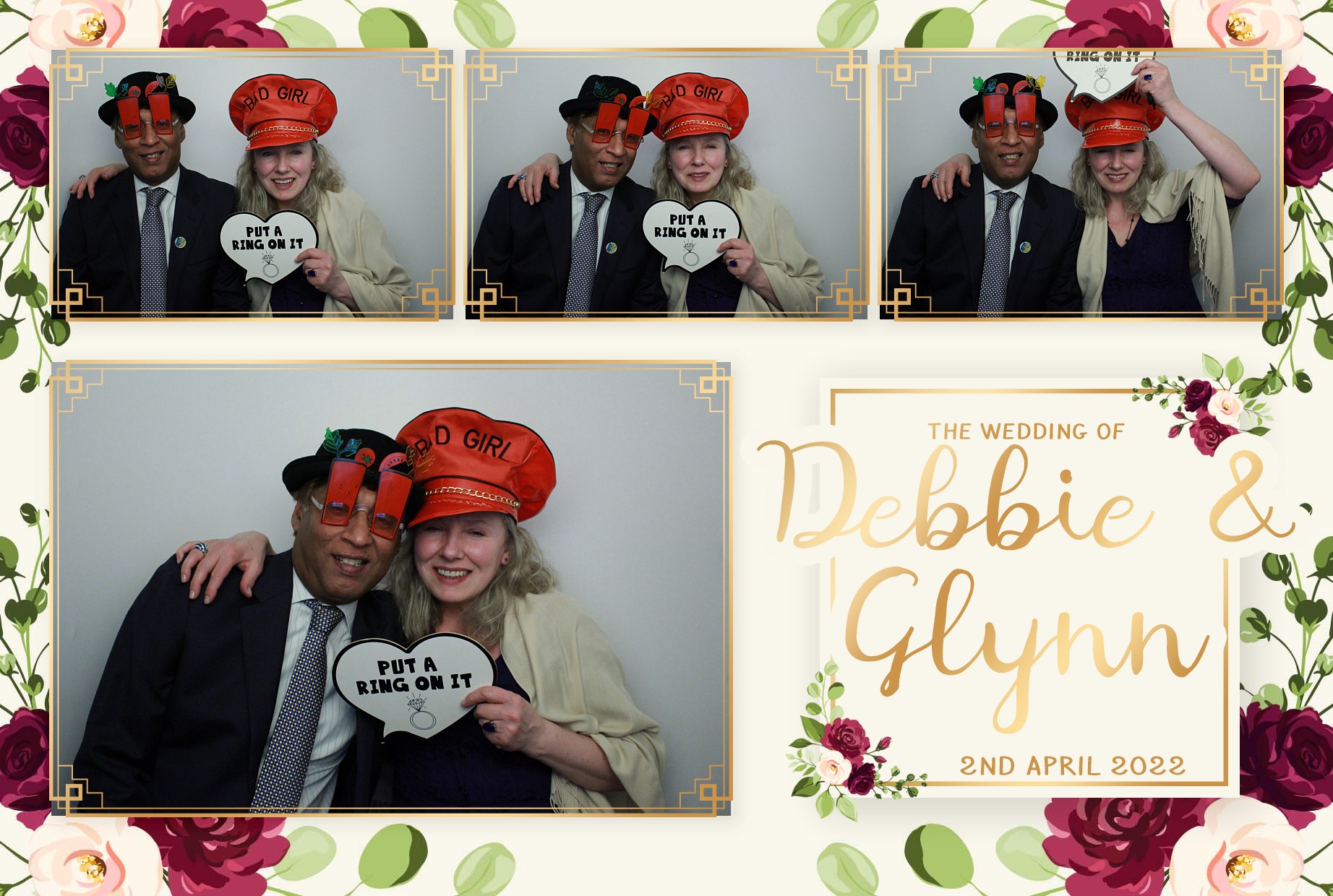 Debbie & Glynn's Wedding  | View more photos from the event at gallery.myphotoboothexperience.co.uk/u/MyPhotoBoothExperienceLtd/Debbie-Glynns-Wedding