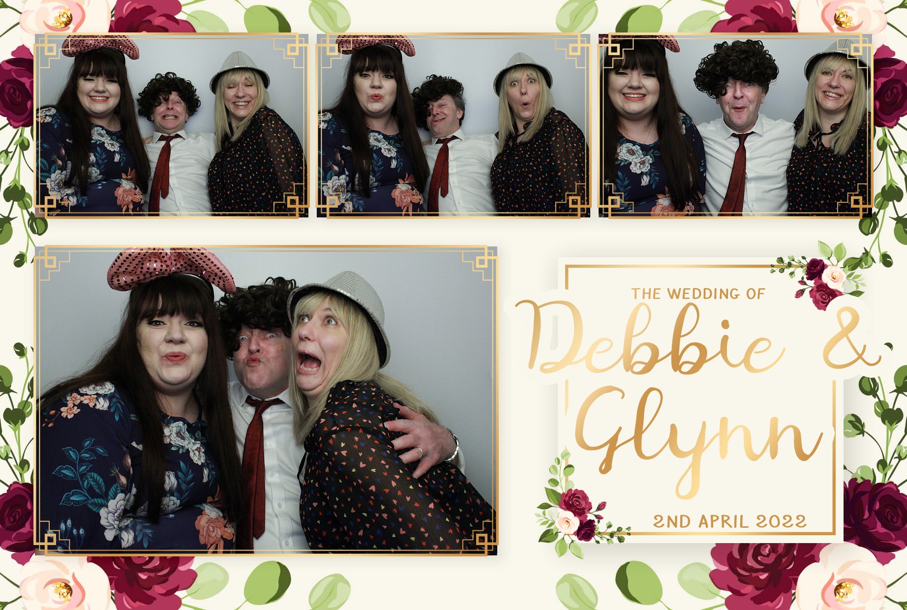 Debbie & Glynn's Wedding  | View more photos from the event at gallery.myphotoboothexperience.co.uk/u/MyPhotoBoothExperienceLtd/Debbie-Glynns-Wedding