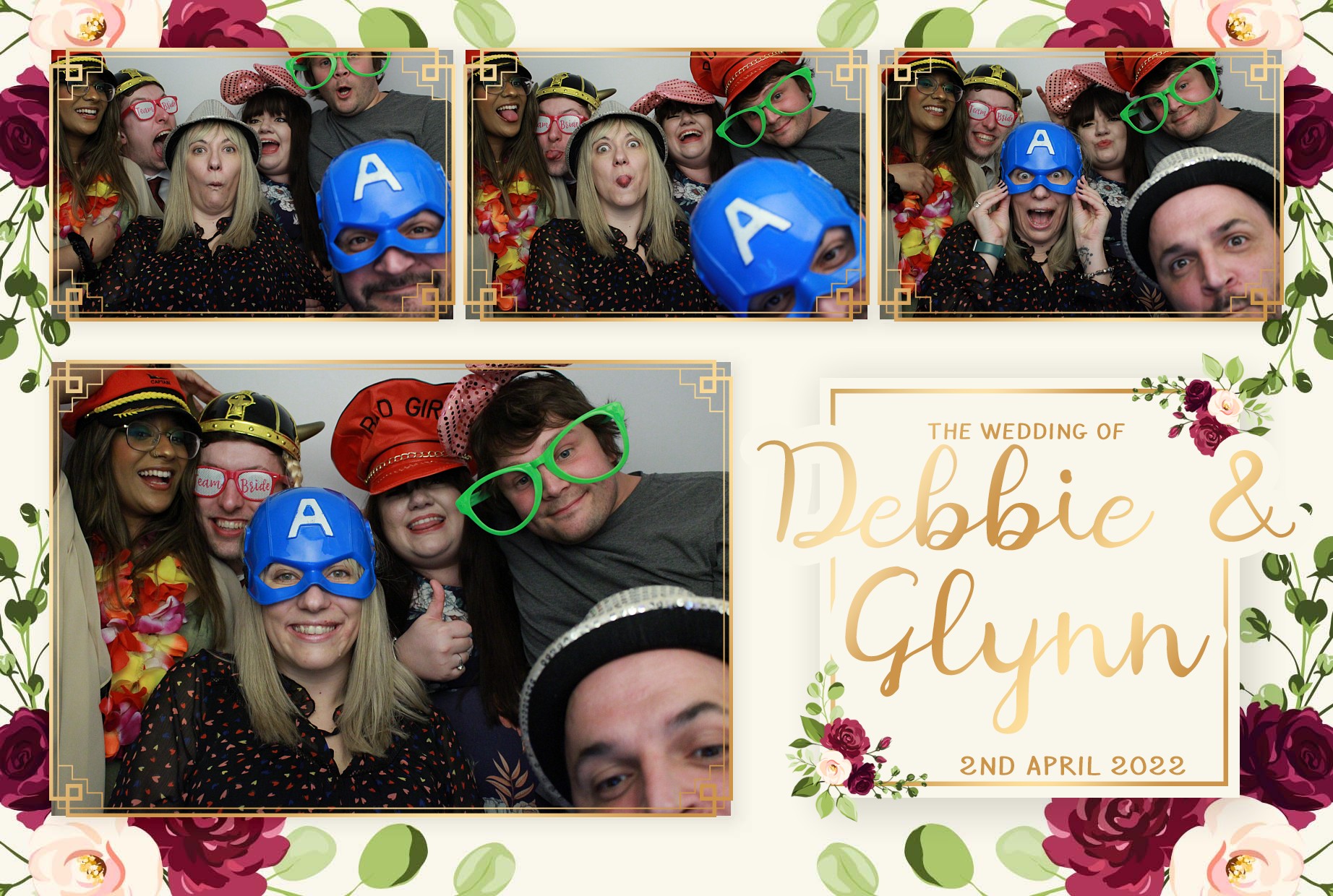 Debbie & Glynn's Wedding  | View more photos from the event at gallery.myphotoboothexperience.co.uk/u/MyPhotoBoothExperienceLtd/Debbie-Glynns-Wedding