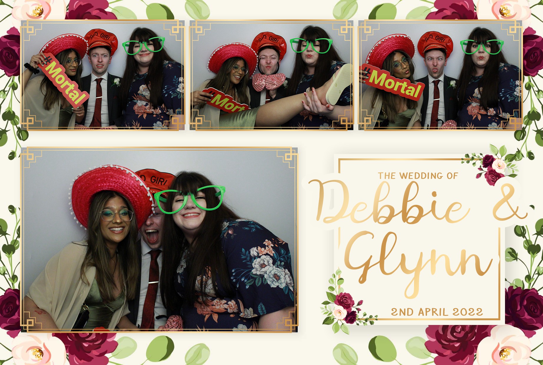 Debbie & Glynn's Wedding  | View more photos from the event at gallery.myphotoboothexperience.co.uk/u/MyPhotoBoothExperienceLtd/Debbie-Glynns-Wedding