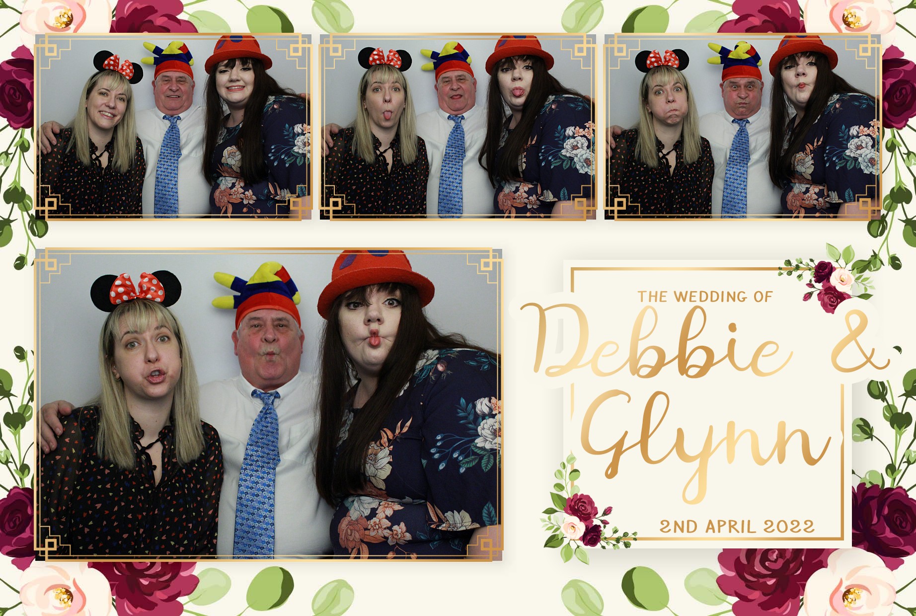 Debbie & Glynn's Wedding  | View more photos from the event at gallery.myphotoboothexperience.co.uk/u/MyPhotoBoothExperienceLtd/Debbie-Glynns-Wedding