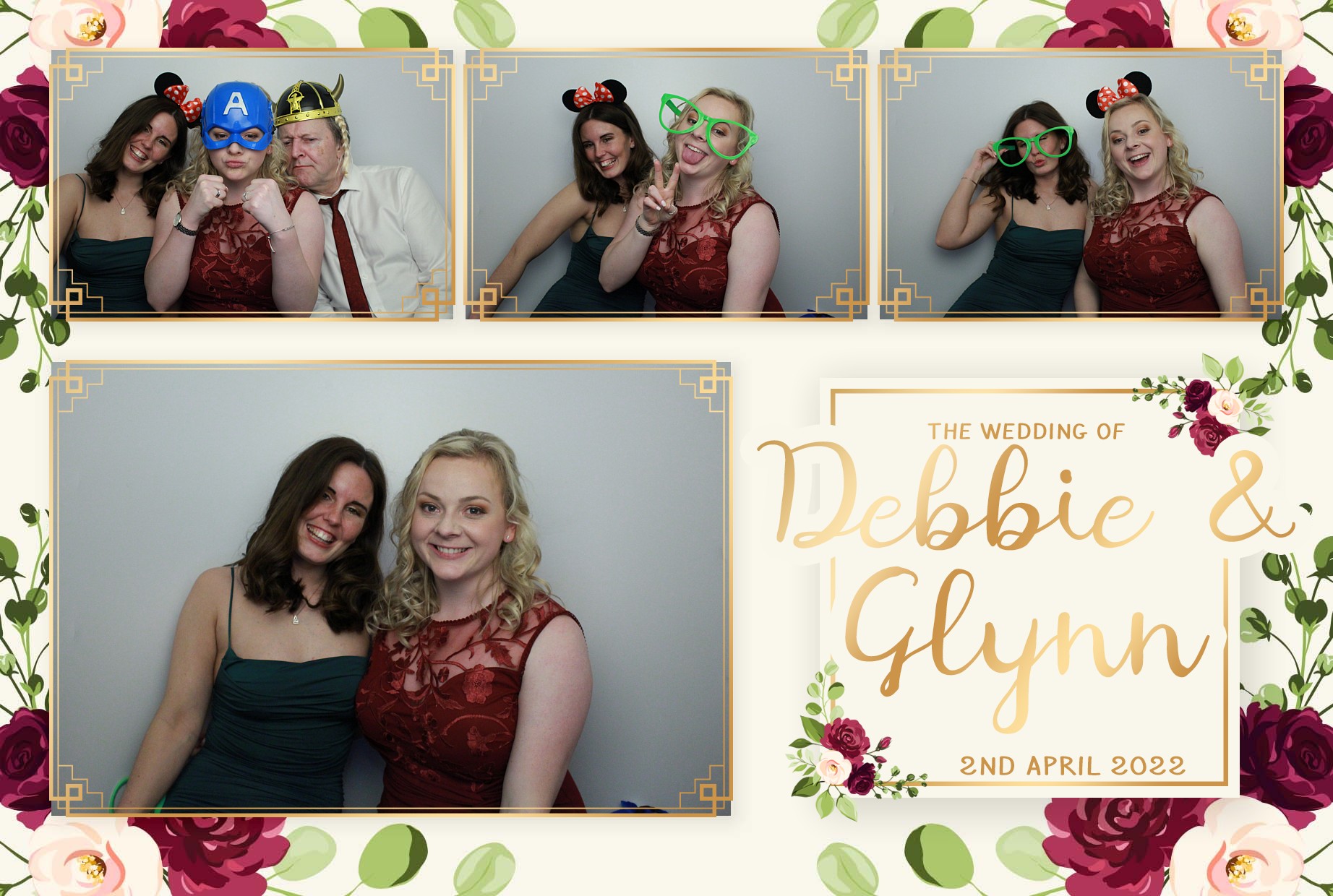 Debbie & Glynn's Wedding  | View more photos from the event at gallery.myphotoboothexperience.co.uk/u/MyPhotoBoothExperienceLtd/Debbie-Glynns-Wedding