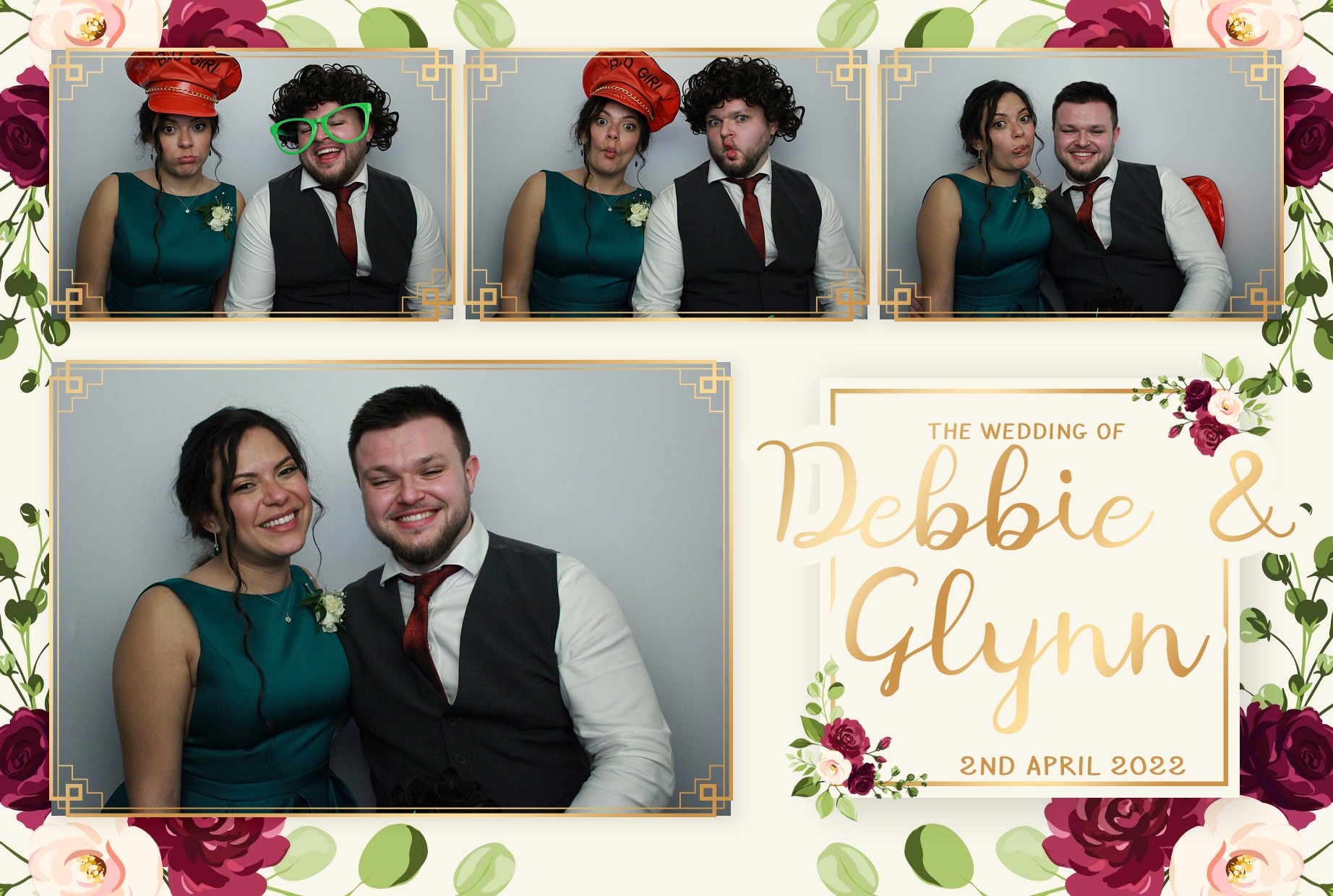 Debbie & Glynn's Wedding  | View more photos from the event at gallery.myphotoboothexperience.co.uk/u/MyPhotoBoothExperienceLtd/Debbie-Glynns-Wedding