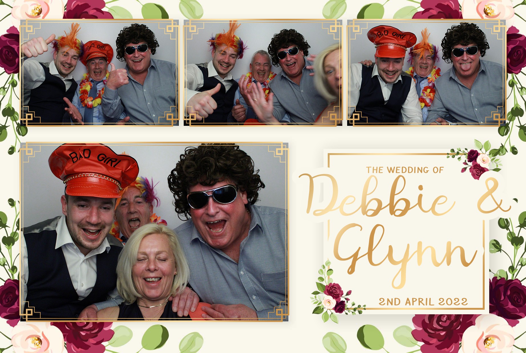 Debbie & Glynn's Wedding  | View more photos from the event at gallery.myphotoboothexperience.co.uk/u/MyPhotoBoothExperienceLtd/Debbie-Glynns-Wedding