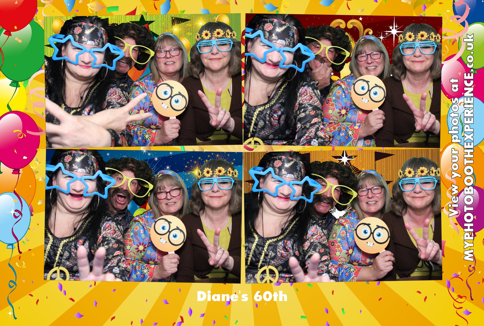 Diane's 60th Birthday | View more photos from the event at gallery.myphotoboothexperience.co.uk/u/MyPhotoBoothExperienceLtd/Dianes-60th-Birthday
