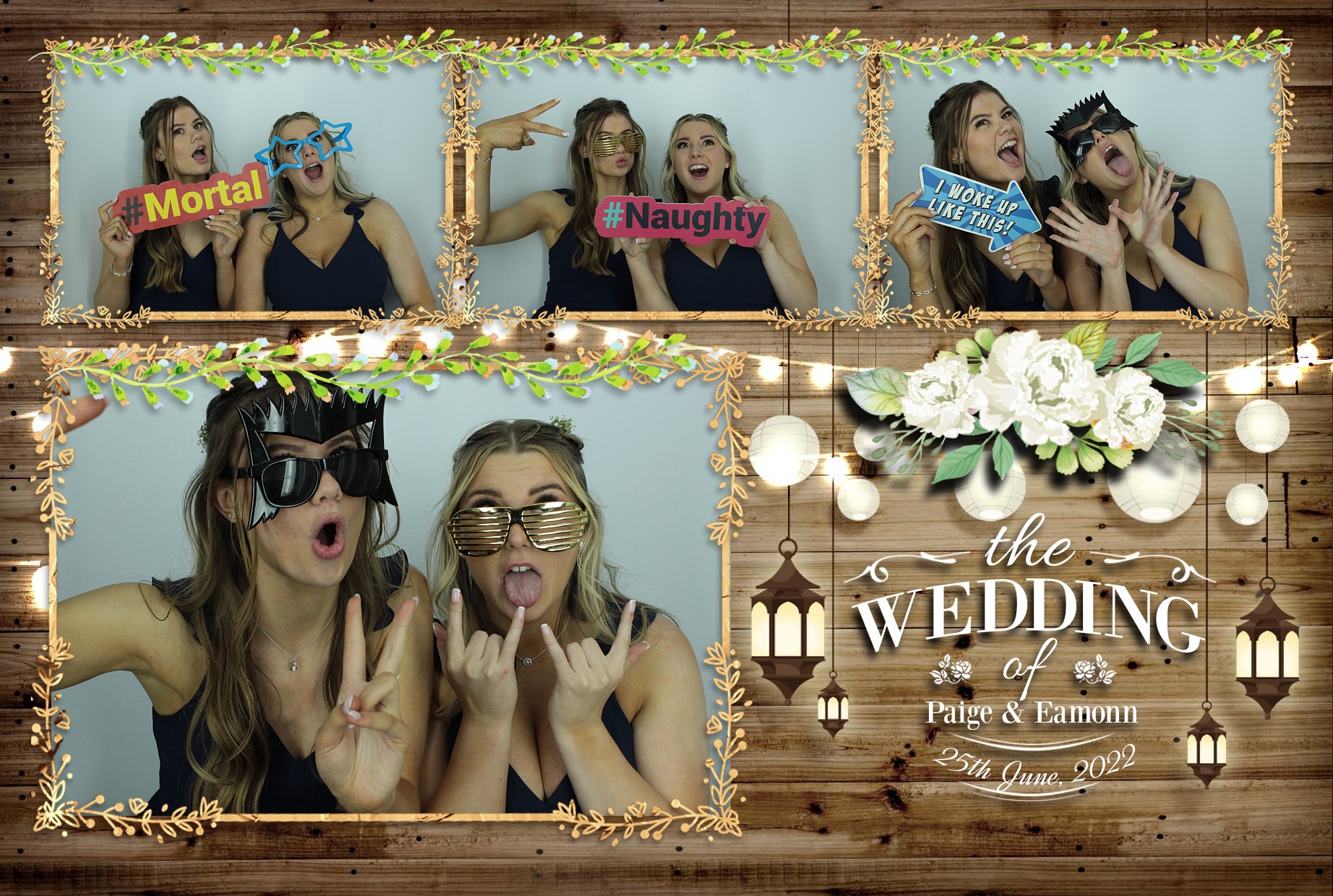 Eamonn & Paige's Wedding  | View more photos from the event at gallery.myphotoboothexperience.co.uk/u/MyPhotoBoothExperienceLtd/Eamonn-Paiges-Wedding