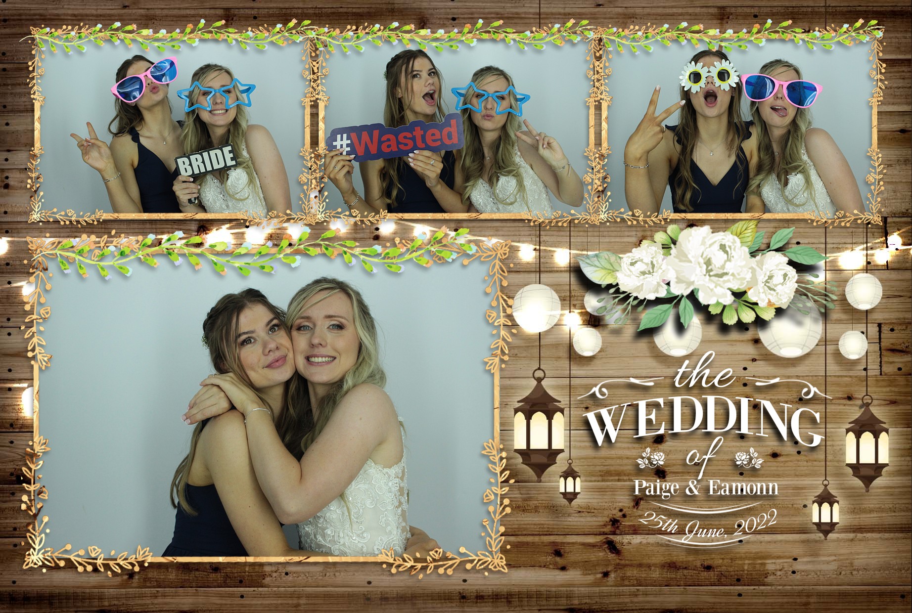 Eamonn & Paige's Wedding  | View more photos from the event at gallery.myphotoboothexperience.co.uk/u/MyPhotoBoothExperienceLtd/Eamonn-Paiges-Wedding
