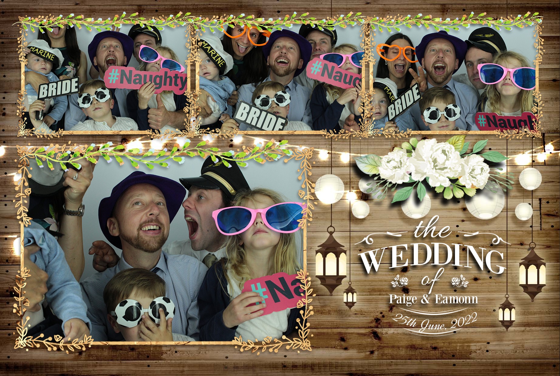 Eamonn & Paige's Wedding  | View more photos from the event at gallery.myphotoboothexperience.co.uk/u/MyPhotoBoothExperienceLtd/Eamonn-Paiges-Wedding