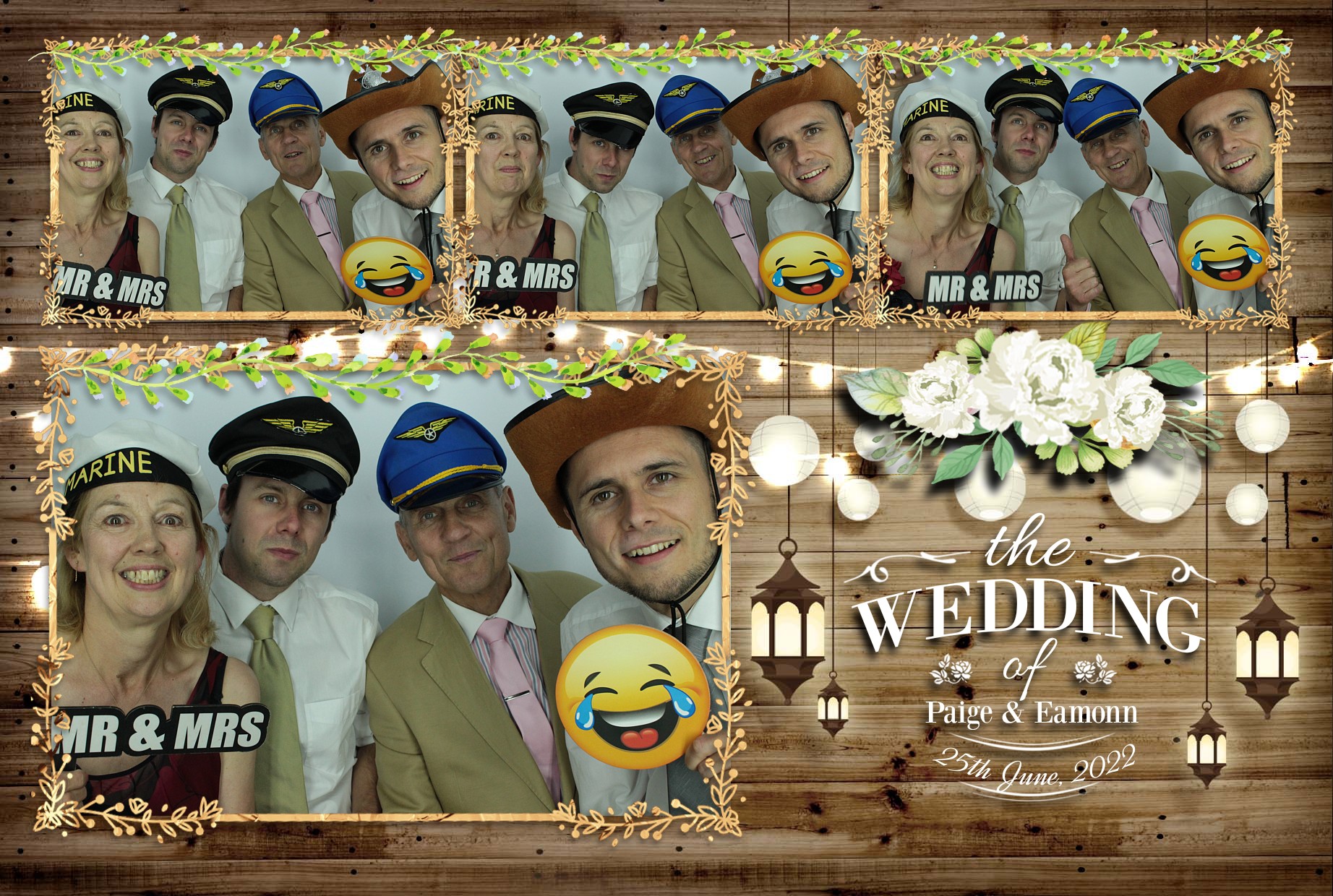 Eamonn & Paige's Wedding  | View more photos from the event at gallery.myphotoboothexperience.co.uk/u/MyPhotoBoothExperienceLtd/Eamonn-Paiges-Wedding
