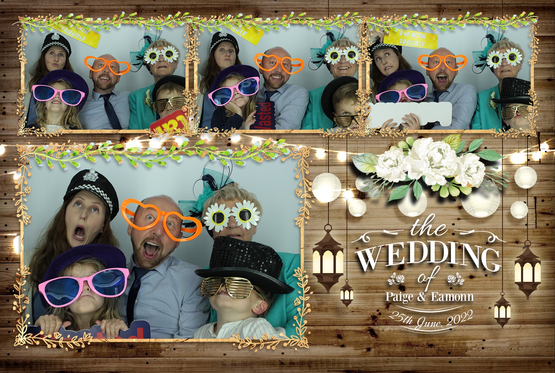 Eamonn & Paige's Wedding  | View more photos from the event at gallery.myphotoboothexperience.co.uk/u/MyPhotoBoothExperienceLtd/Eamonn-Paiges-Wedding