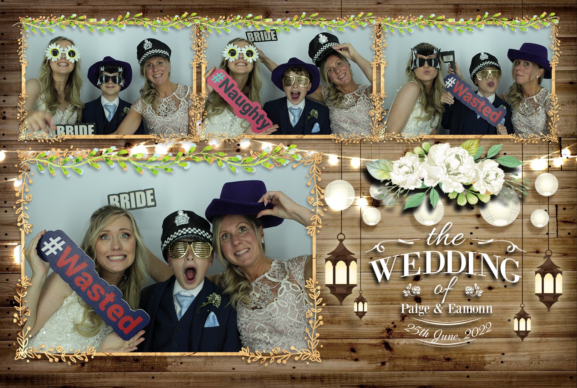 Eamonn & Paige's Wedding  | View more photos from the event at gallery.myphotoboothexperience.co.uk/u/MyPhotoBoothExperienceLtd/Eamonn-Paiges-Wedding