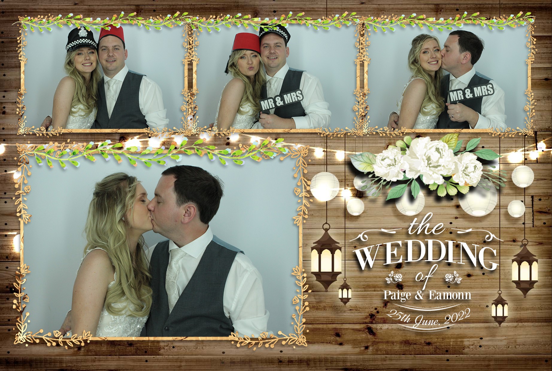 Eamonn & Paige's Wedding  | View more photos from the event at gallery.myphotoboothexperience.co.uk/u/MyPhotoBoothExperienceLtd/Eamonn-Paiges-Wedding