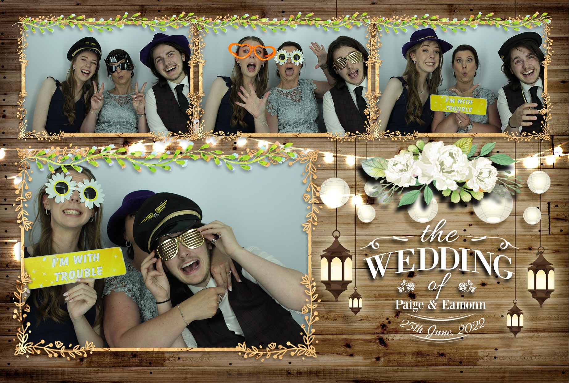 Eamonn & Paige's Wedding  | View more photos from the event at gallery.myphotoboothexperience.co.uk/u/MyPhotoBoothExperienceLtd/Eamonn-Paiges-Wedding