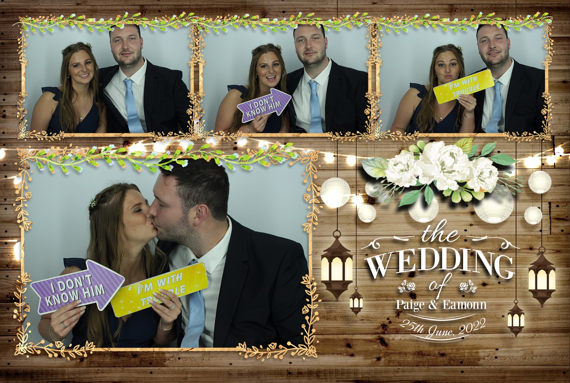 Eamonn & Paige's Wedding  | View more photos from the event at gallery.myphotoboothexperience.co.uk/u/MyPhotoBoothExperienceLtd/Eamonn-Paiges-Wedding