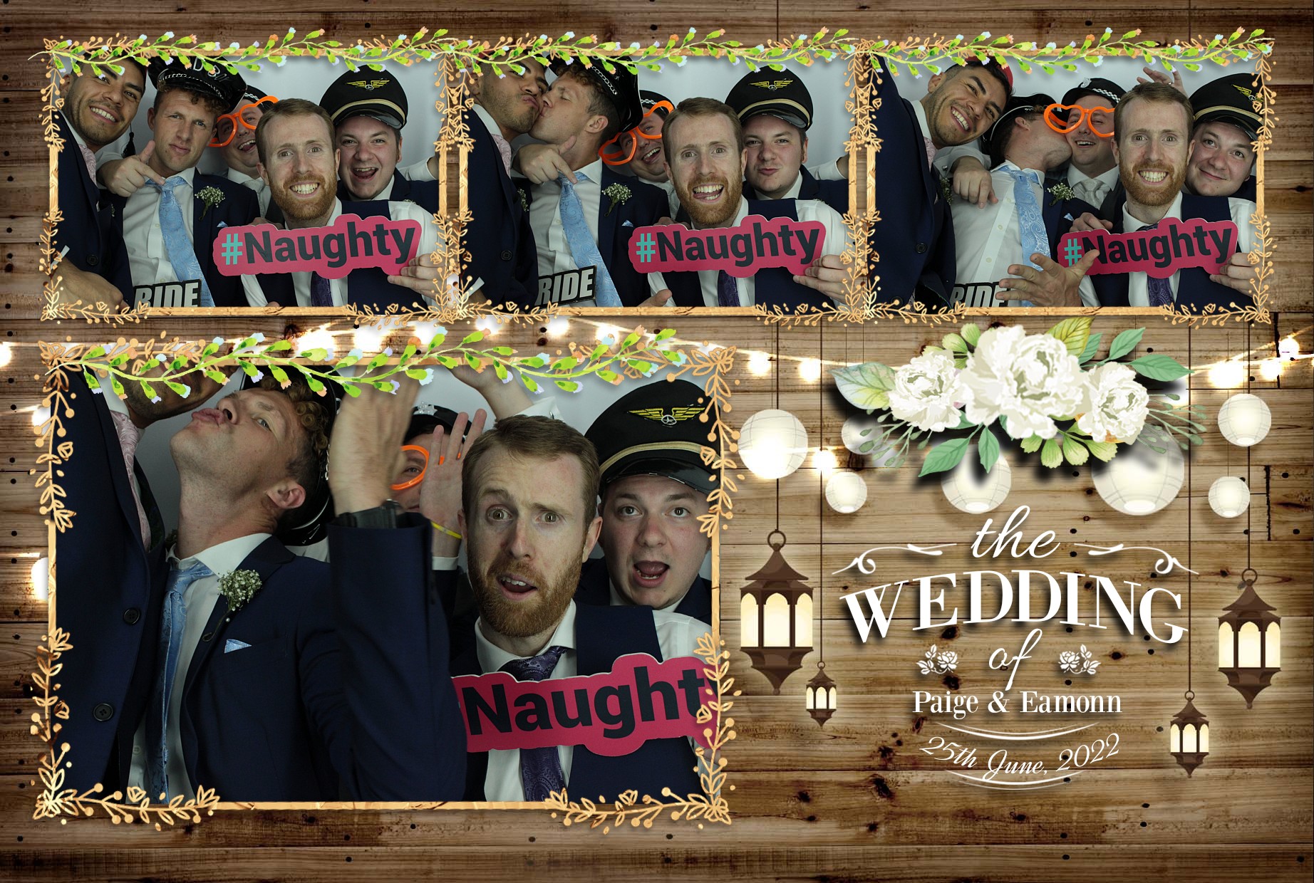Eamonn & Paige's Wedding  | View more photos from the event at gallery.myphotoboothexperience.co.uk/u/MyPhotoBoothExperienceLtd/Eamonn-Paiges-Wedding