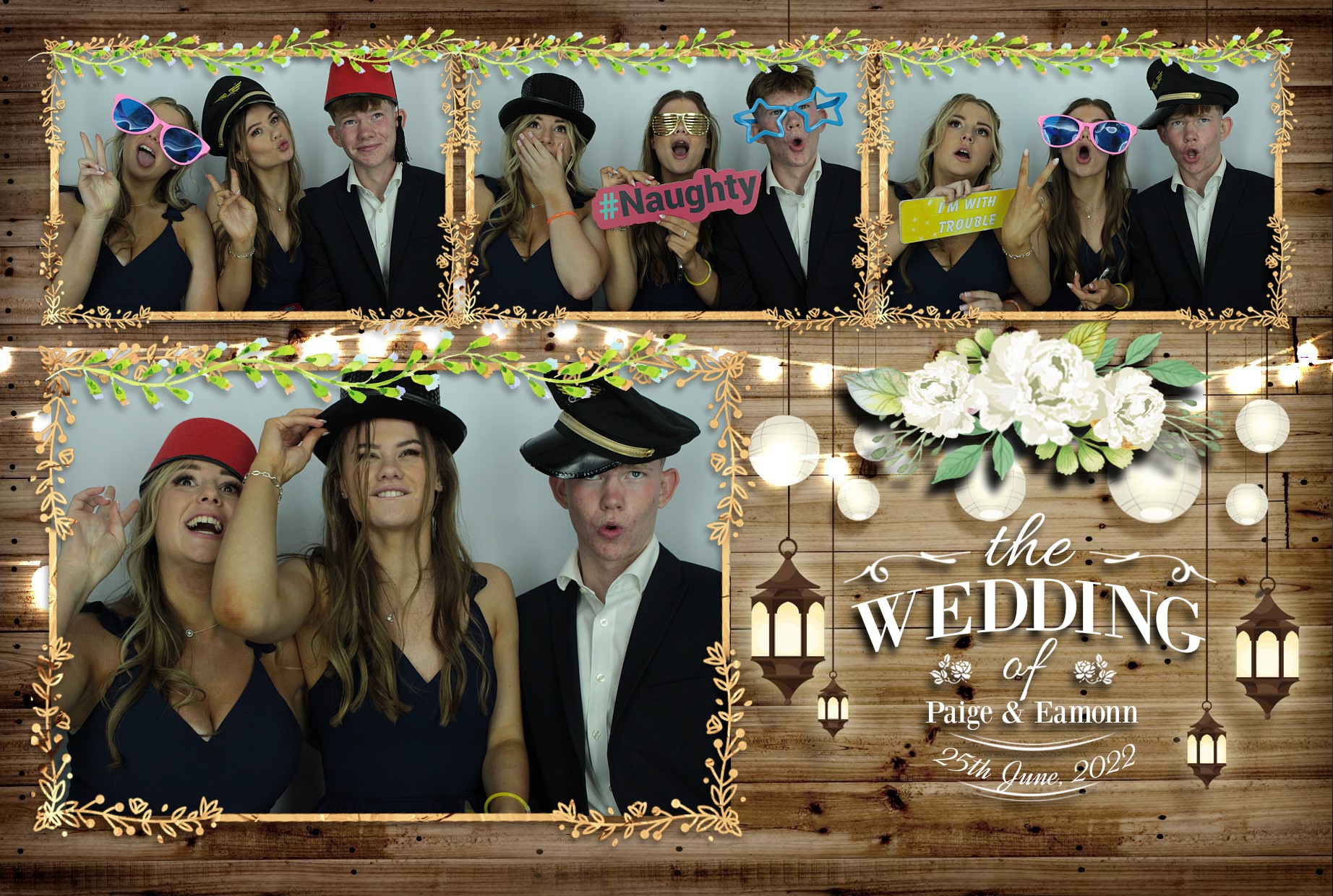Eamonn & Paige's Wedding  | View more photos from the event at gallery.myphotoboothexperience.co.uk/u/MyPhotoBoothExperienceLtd/Eamonn-Paiges-Wedding