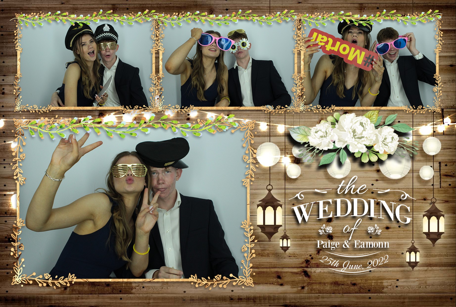 Eamonn & Paige's Wedding  | View more photos from the event at gallery.myphotoboothexperience.co.uk/u/MyPhotoBoothExperienceLtd/Eamonn-Paiges-Wedding
