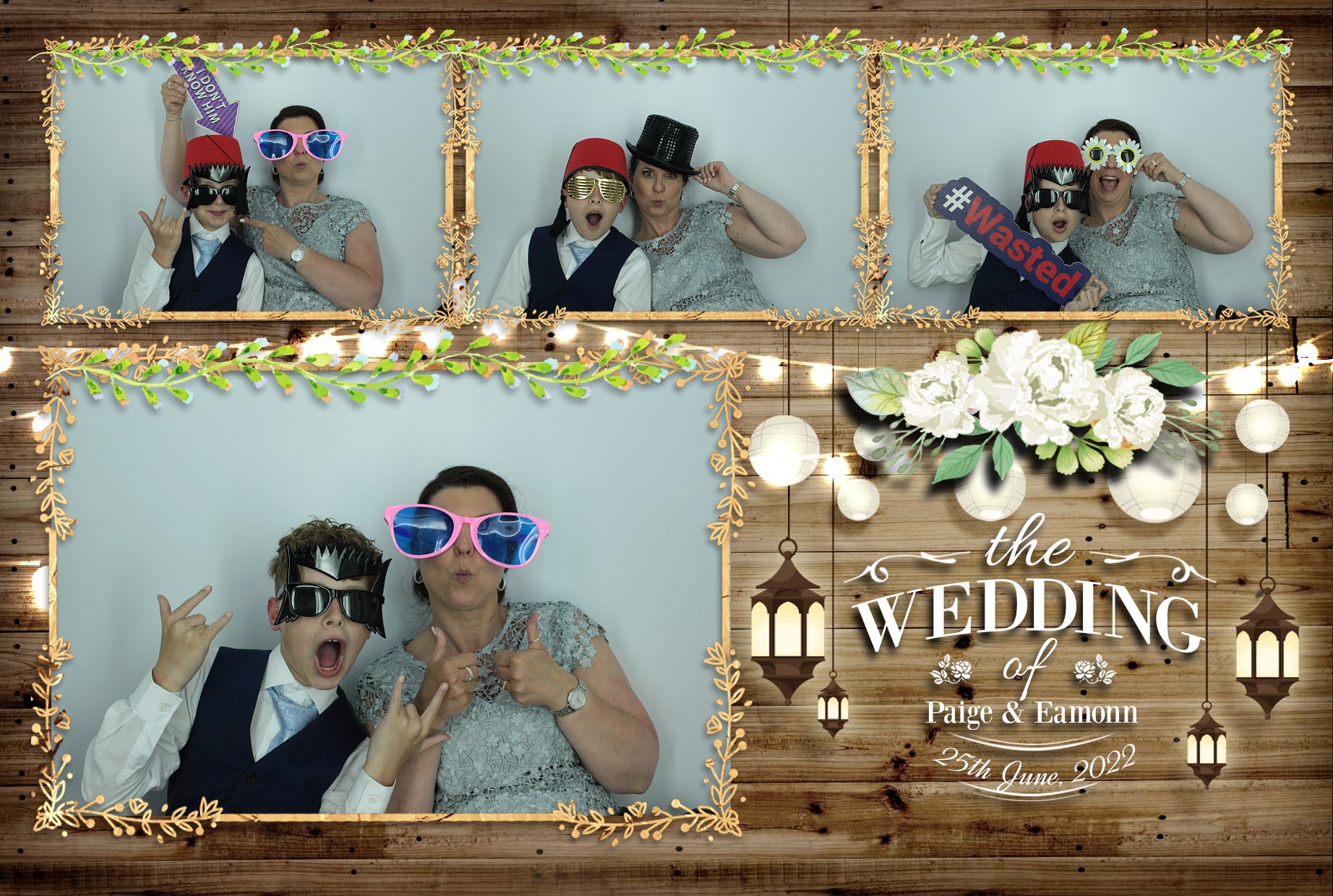 Eamonn & Paige's Wedding  | View more photos from the event at gallery.myphotoboothexperience.co.uk/u/MyPhotoBoothExperienceLtd/Eamonn-Paiges-Wedding